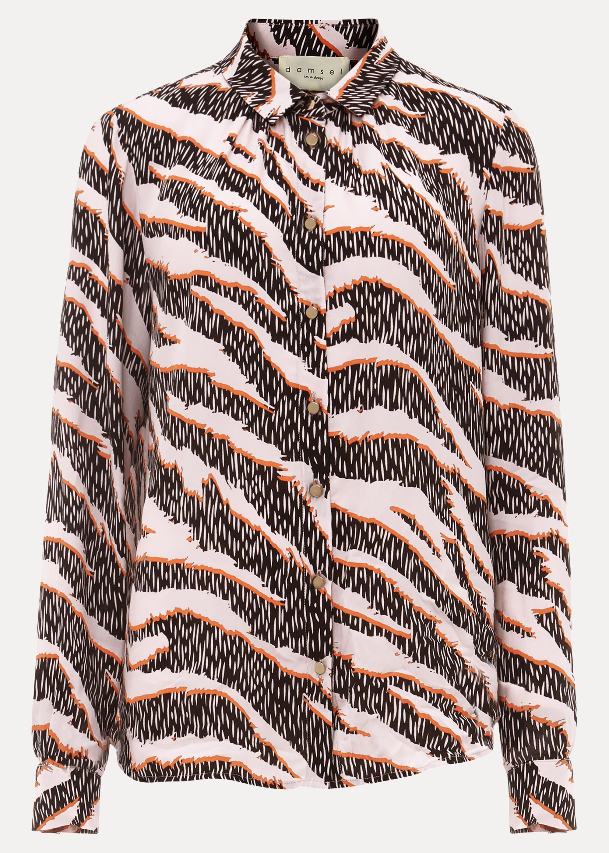 Averie Silk Blend Zebra Blouse