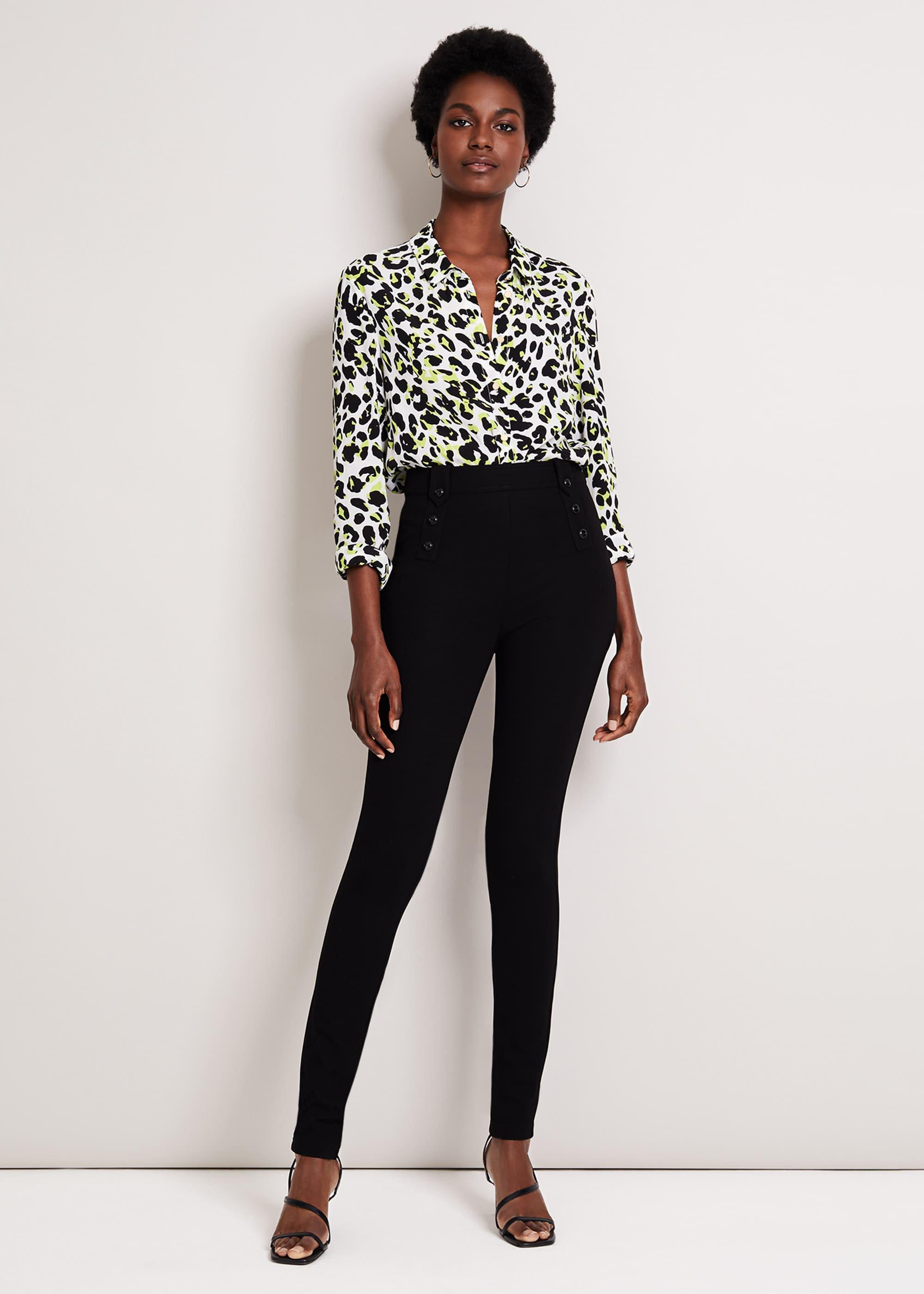 Urban Silk Blend Leopard Blouse