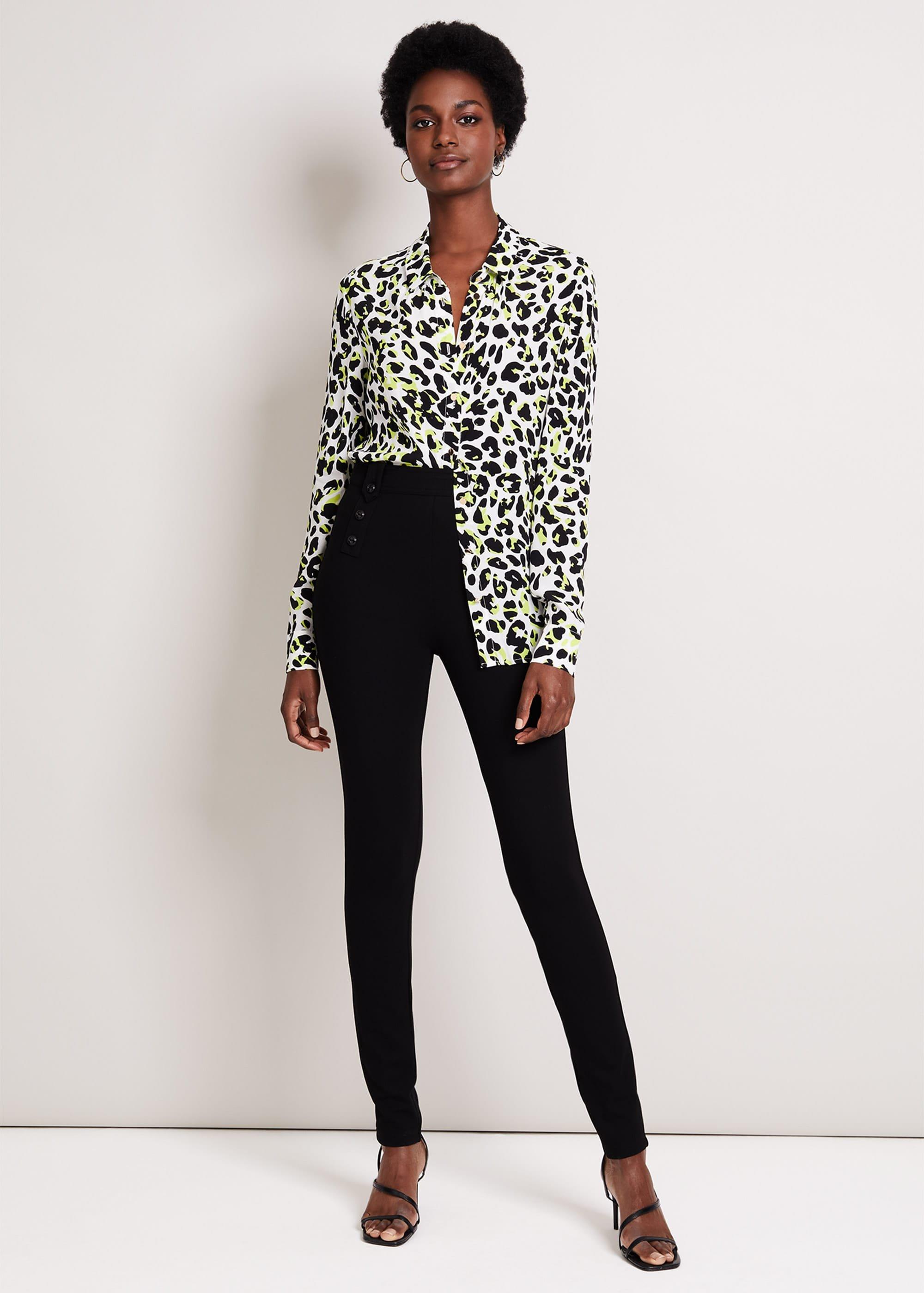 Urban Silk Blend Leopard Blouse