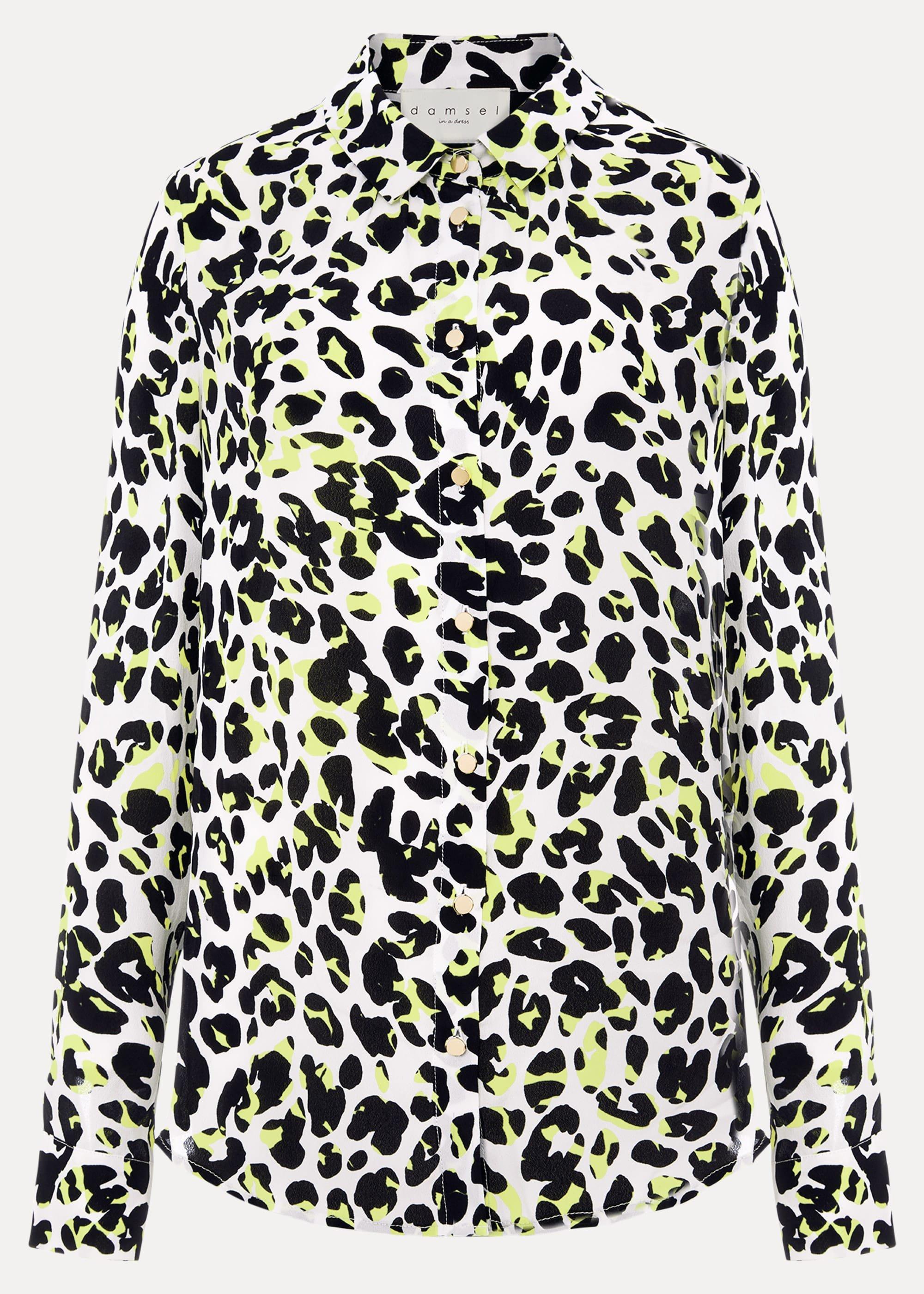 Urban Silk Blend Leopard Blouse