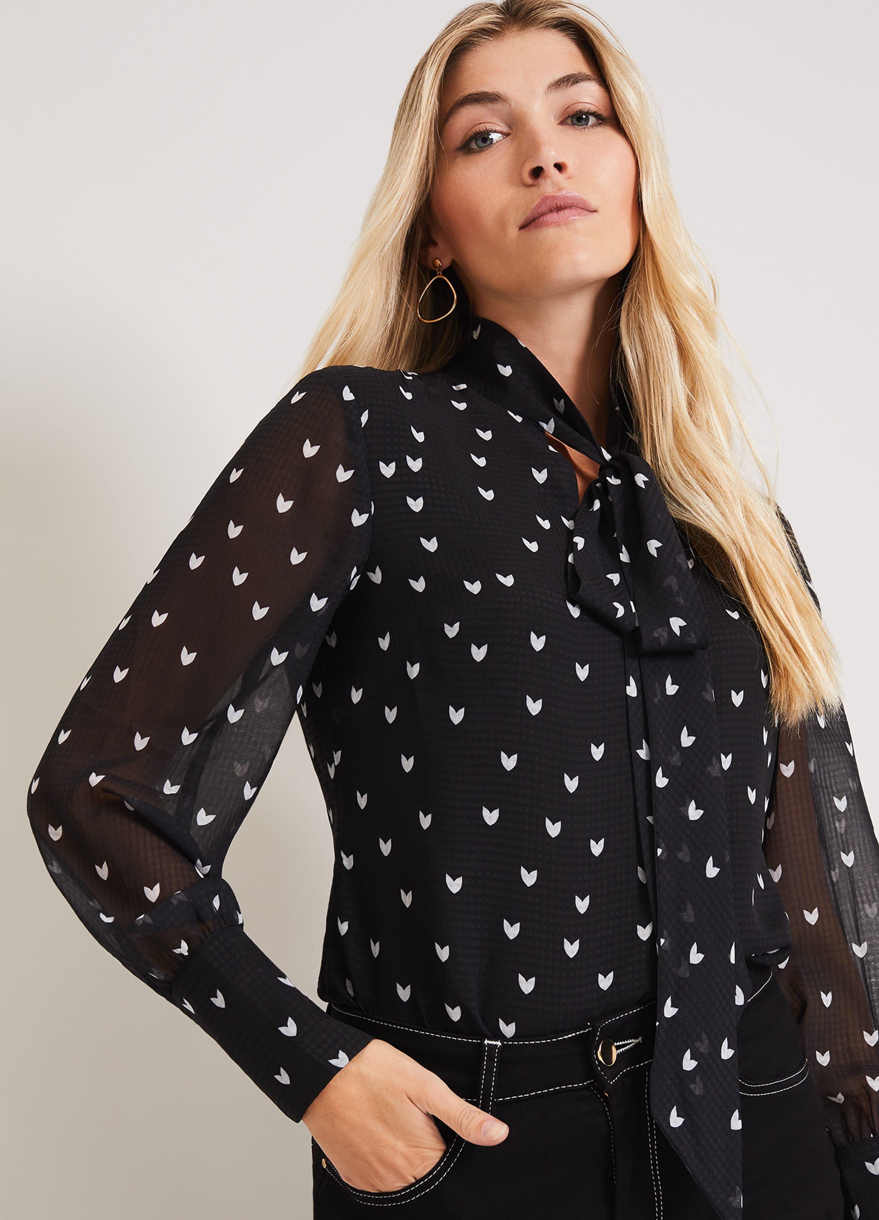 Winne Chevron Print Blouse
