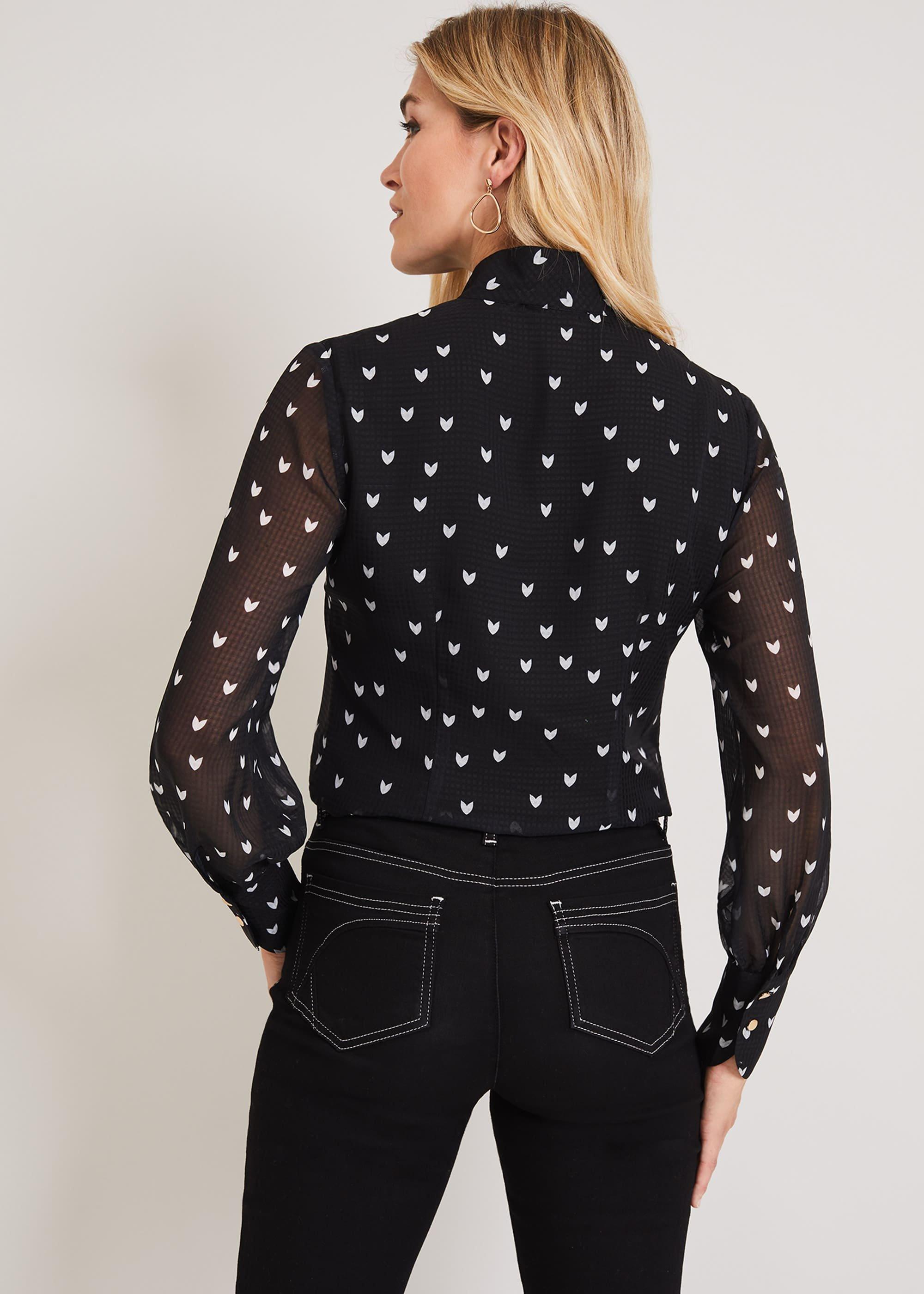 Winne Chevron Print Blouse