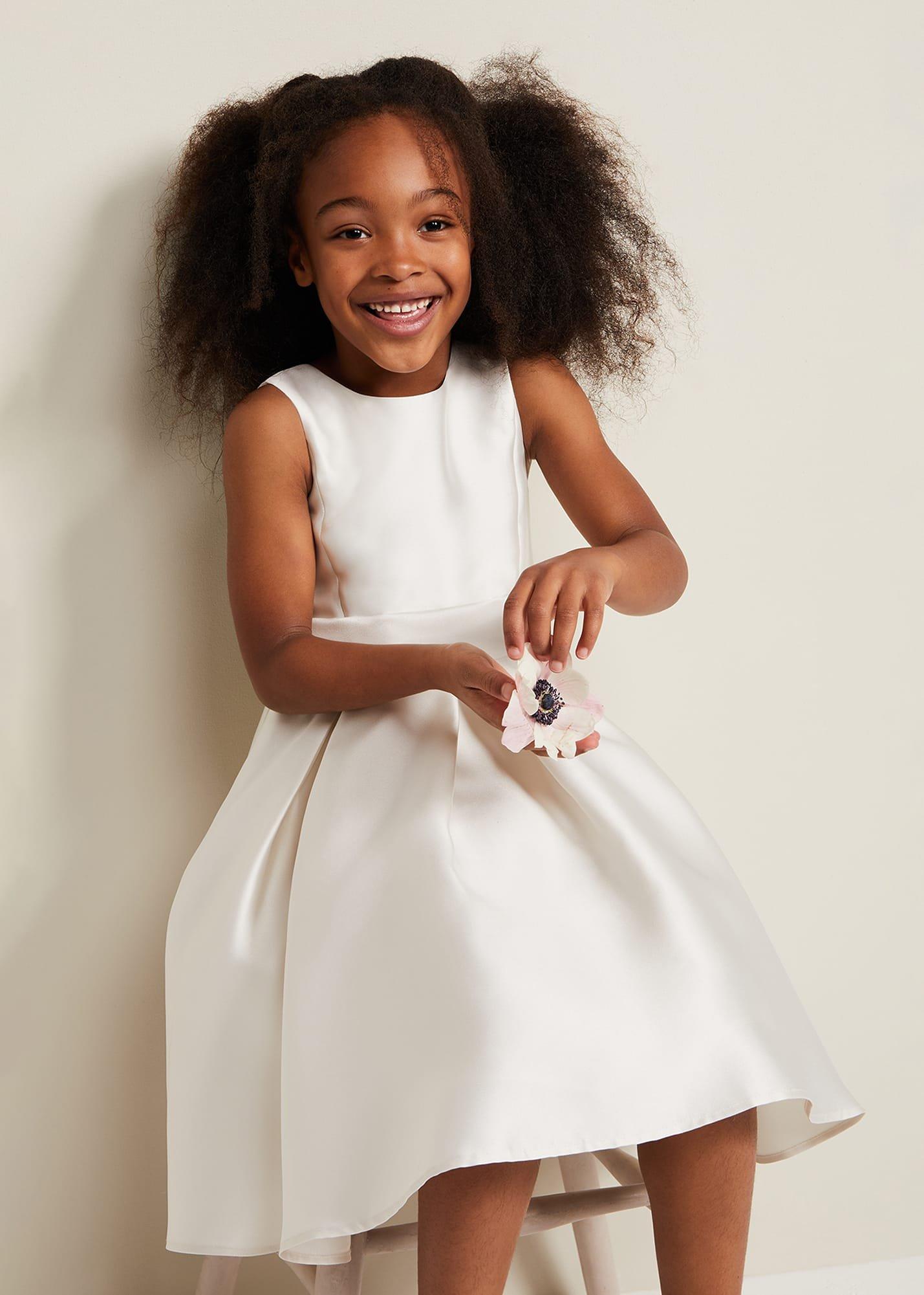 Melody Satin Fit And Flare Dress