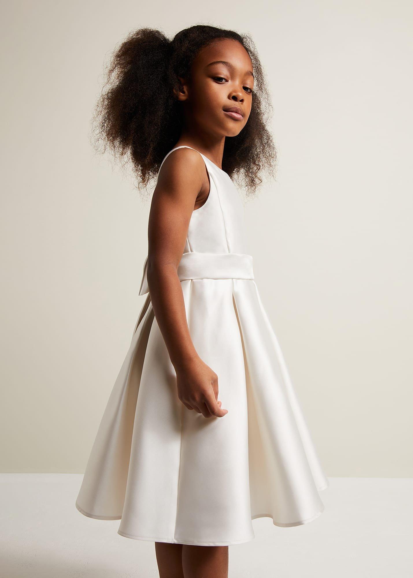 Melody Satin Fit And Flare Dress