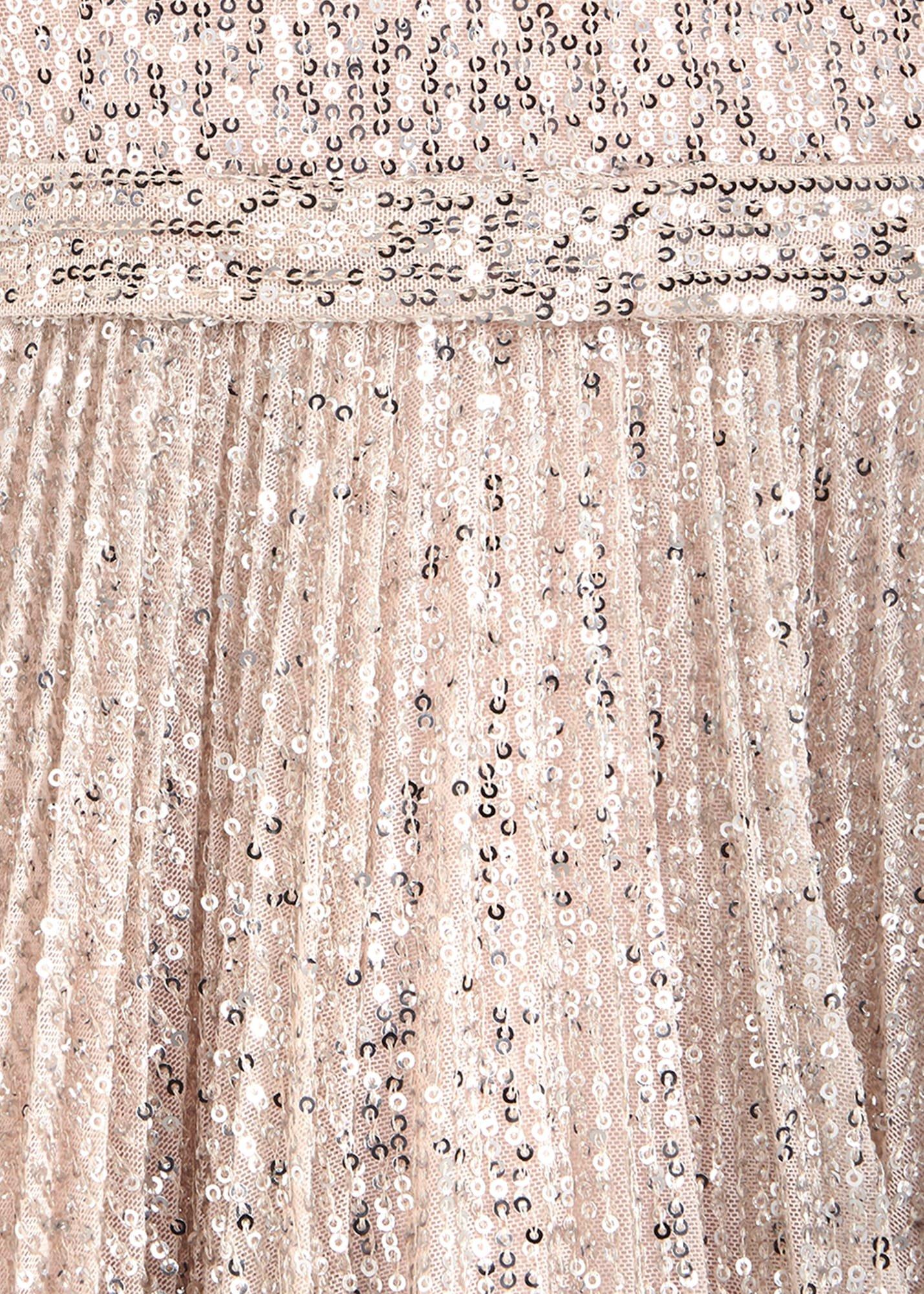 Tiana Sequin Pleat Dress