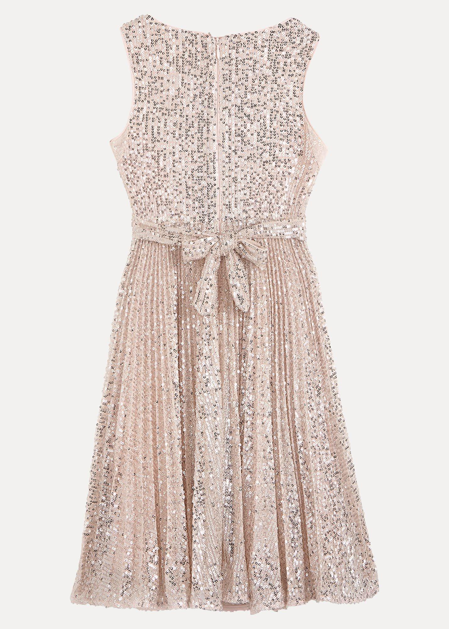 Tiana Sequin Pleat Dress