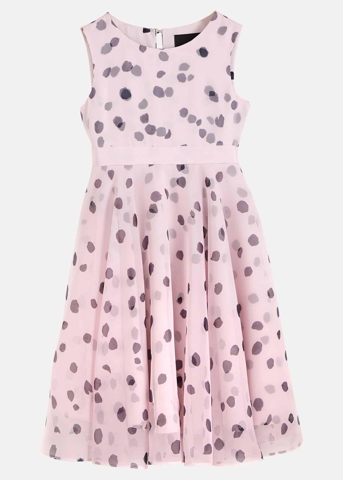 Megura Polka Dot Fit And Flare Dress