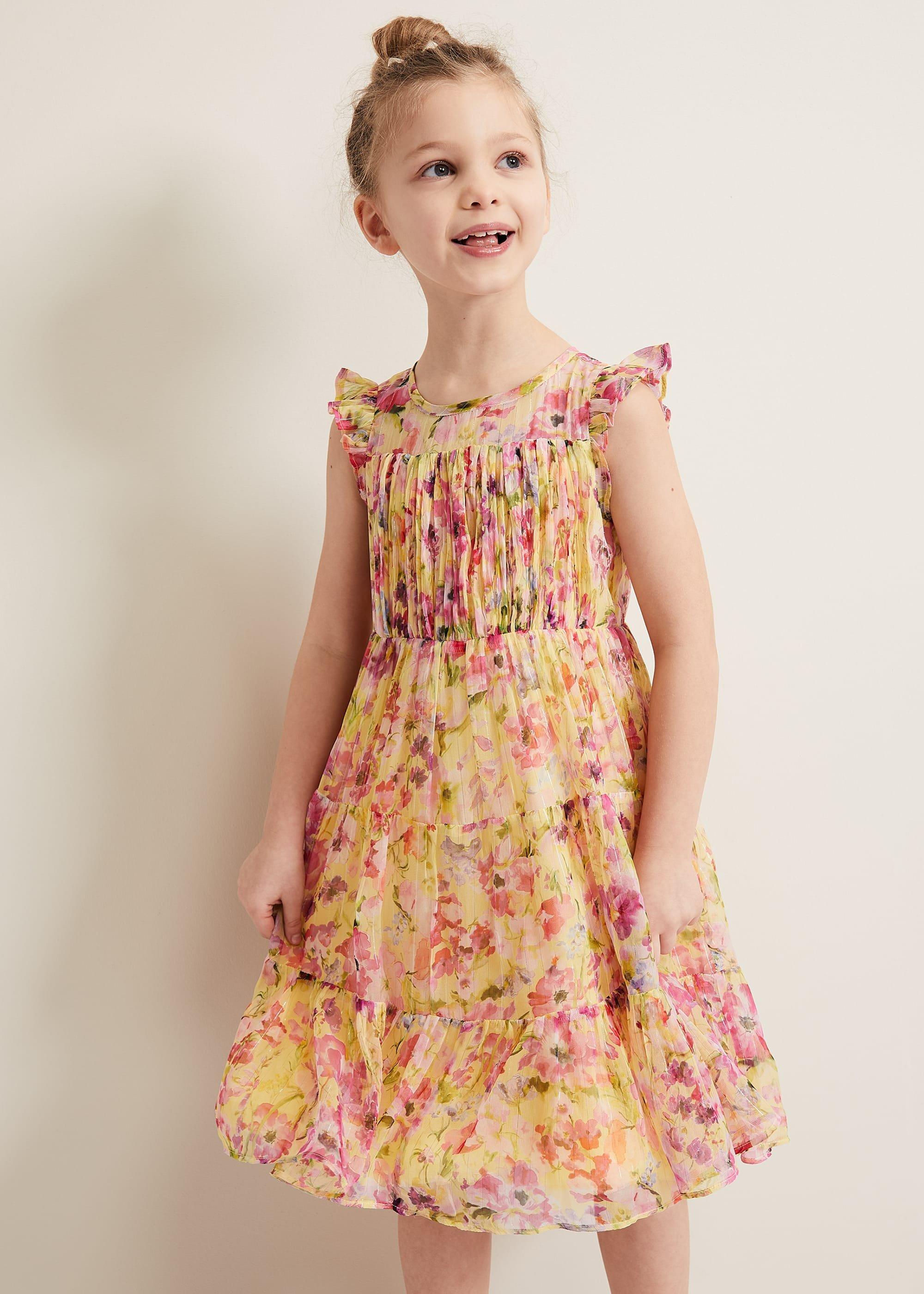 Aurora Print Shimmer Dress