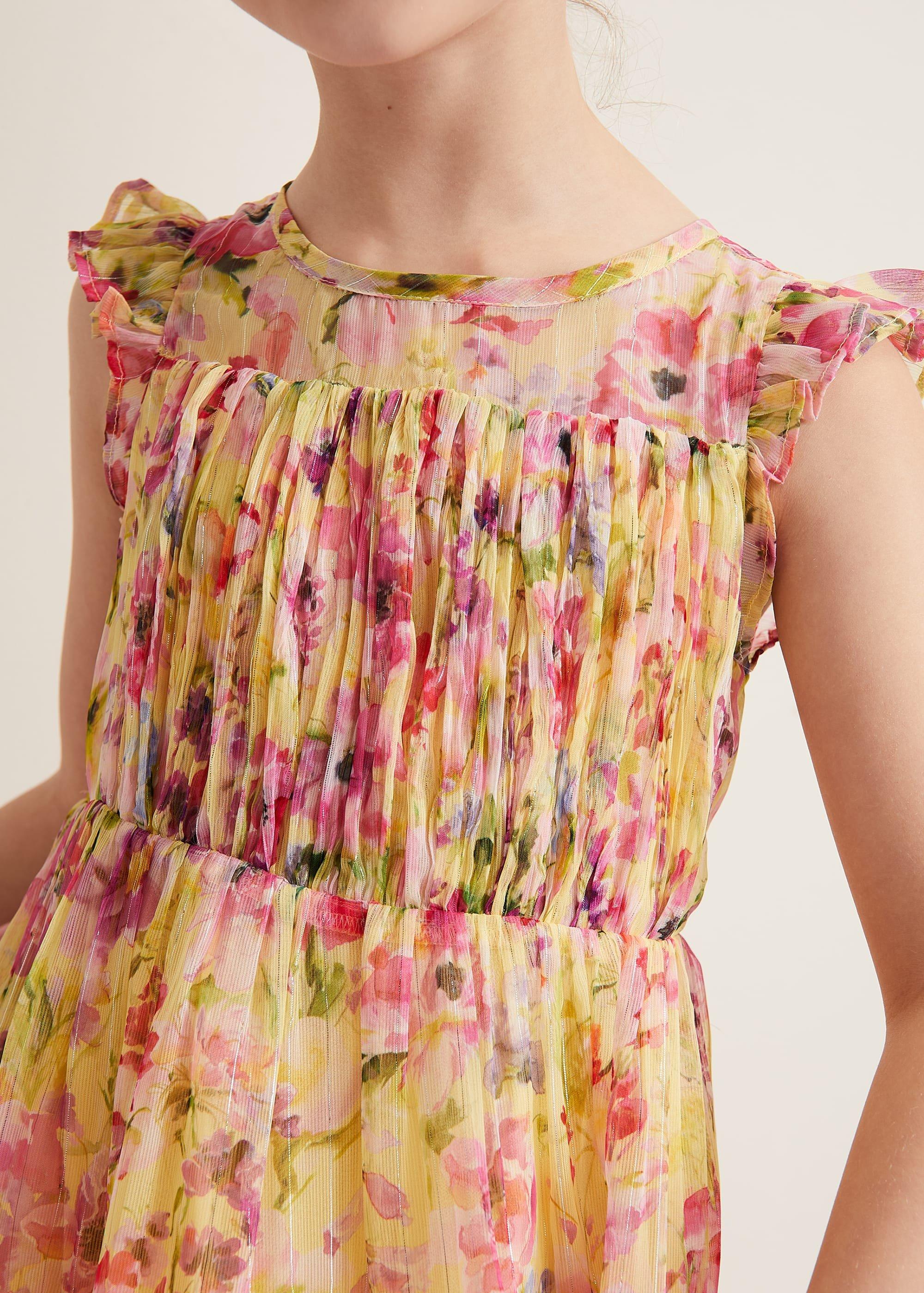 Aurora Print Shimmer Dress