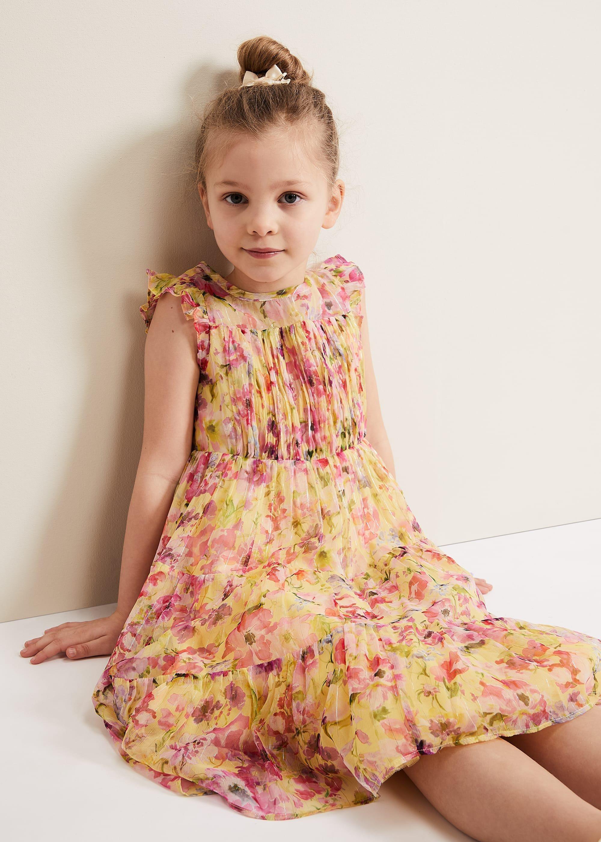 Aurora Print Shimmer Dress