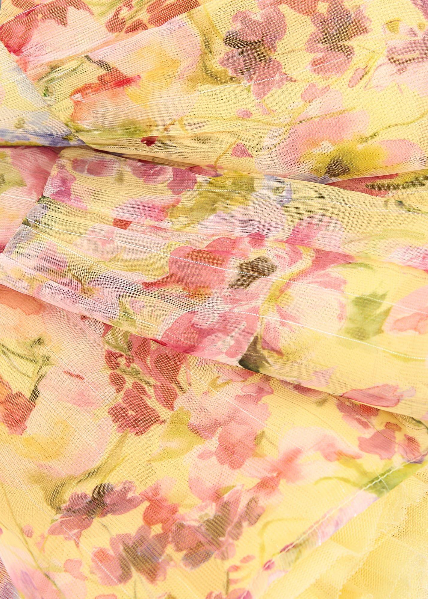 Aurora Print Shimmer Dress