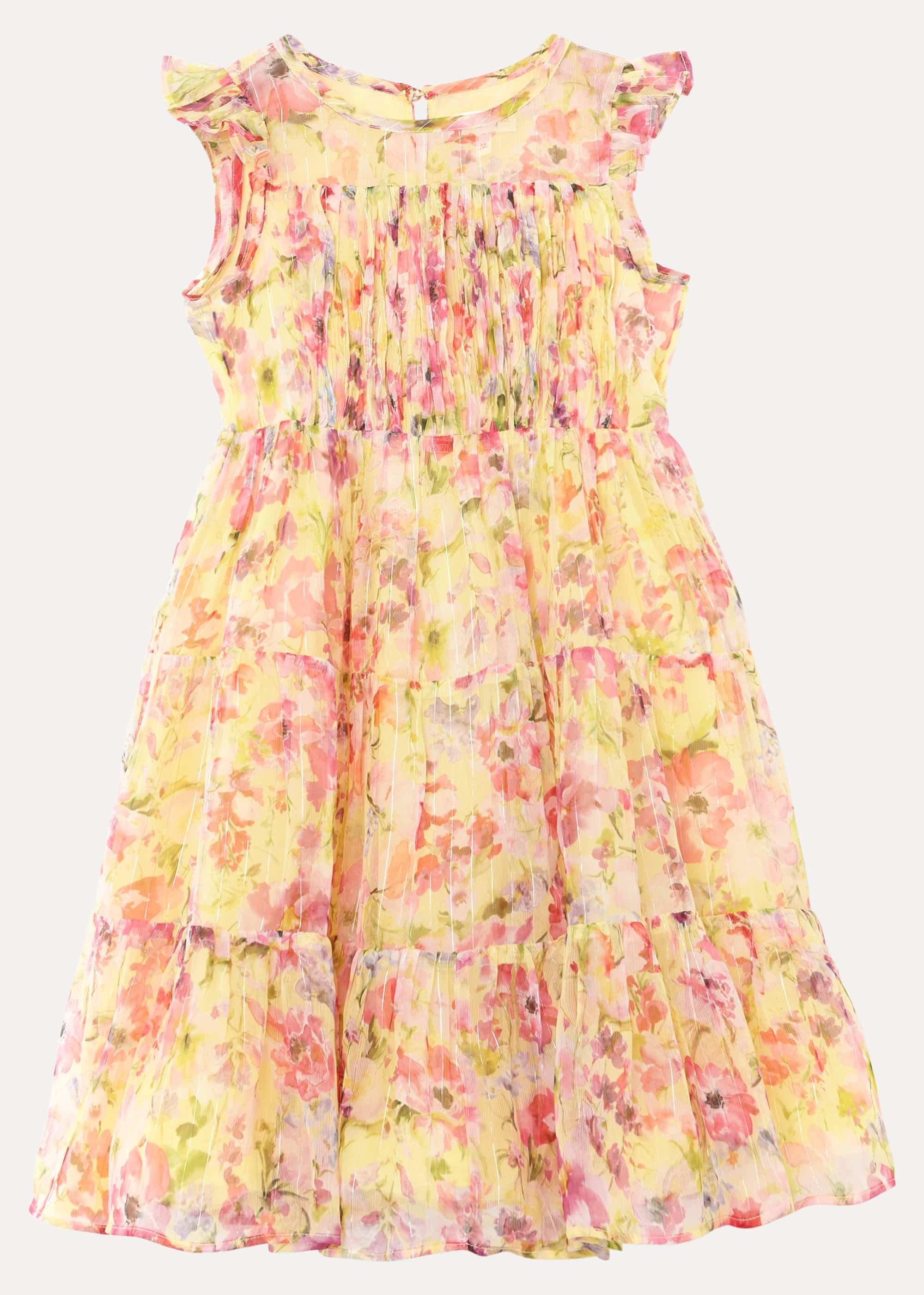 Aurora Print Shimmer Dress