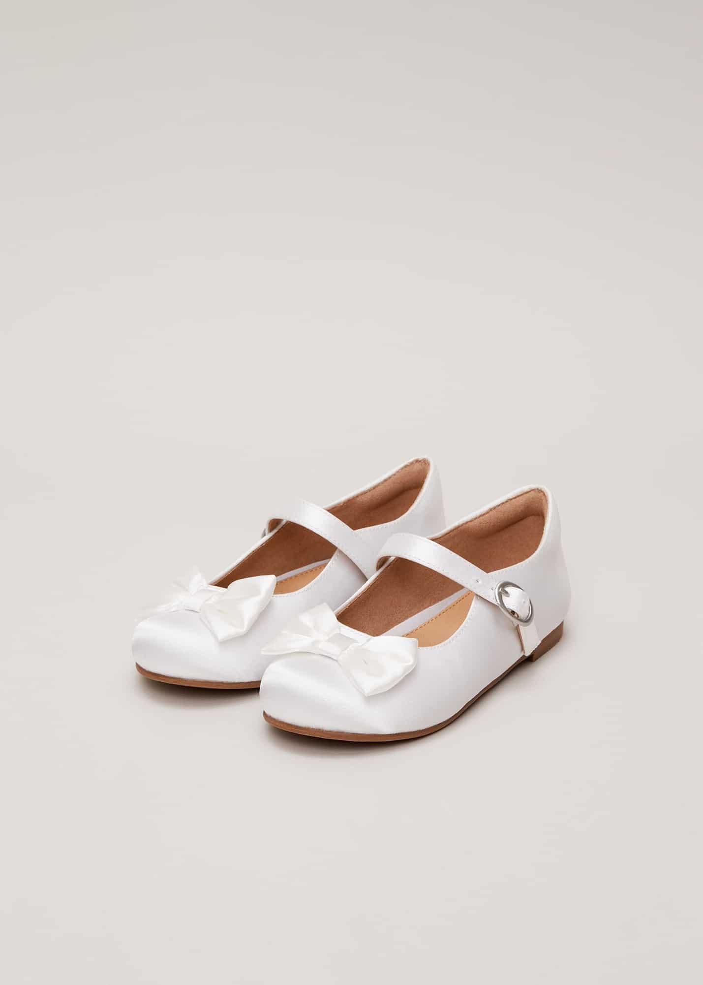 Satin Bow Front Shoes