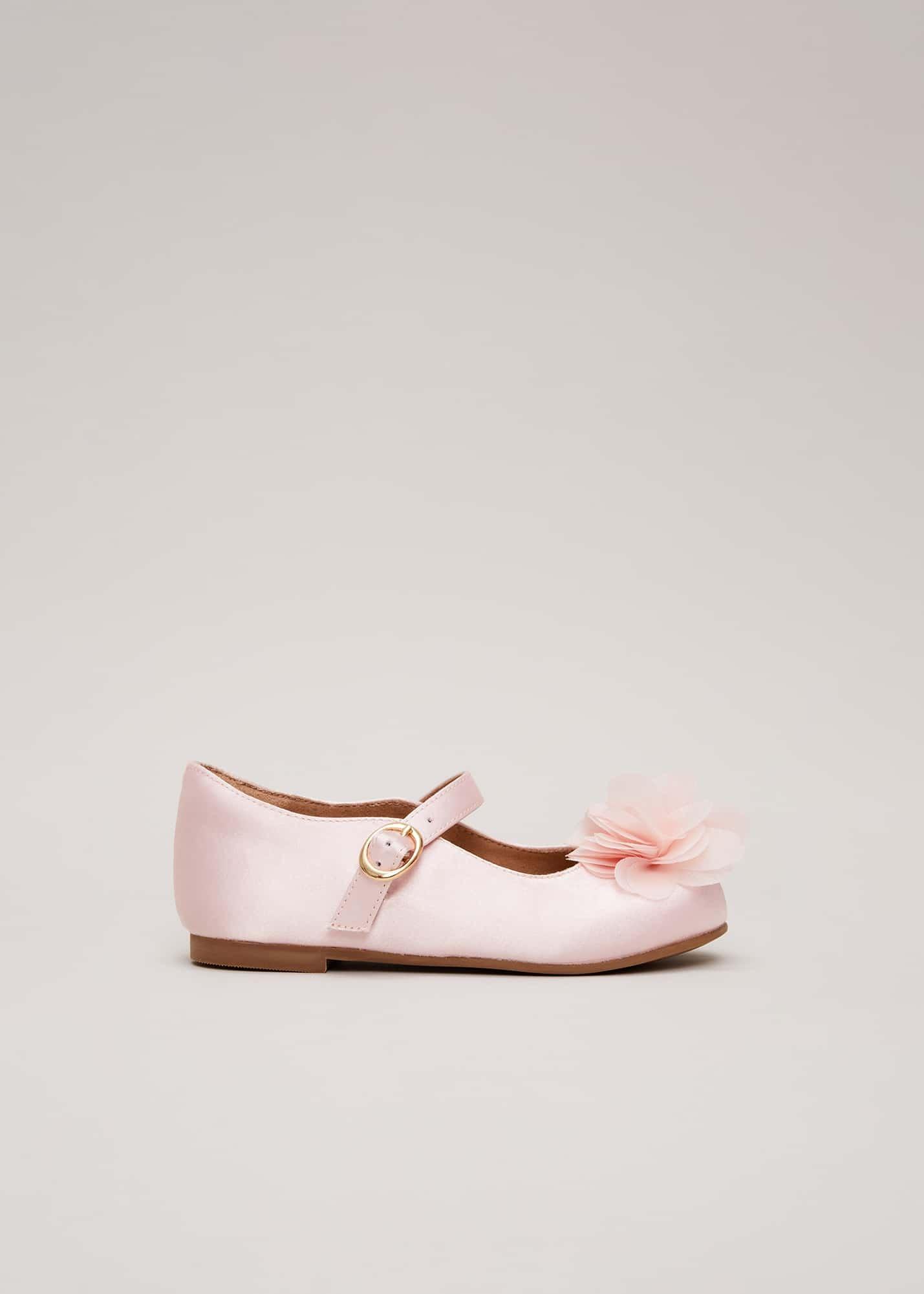 Satin Flower Detail Shoes