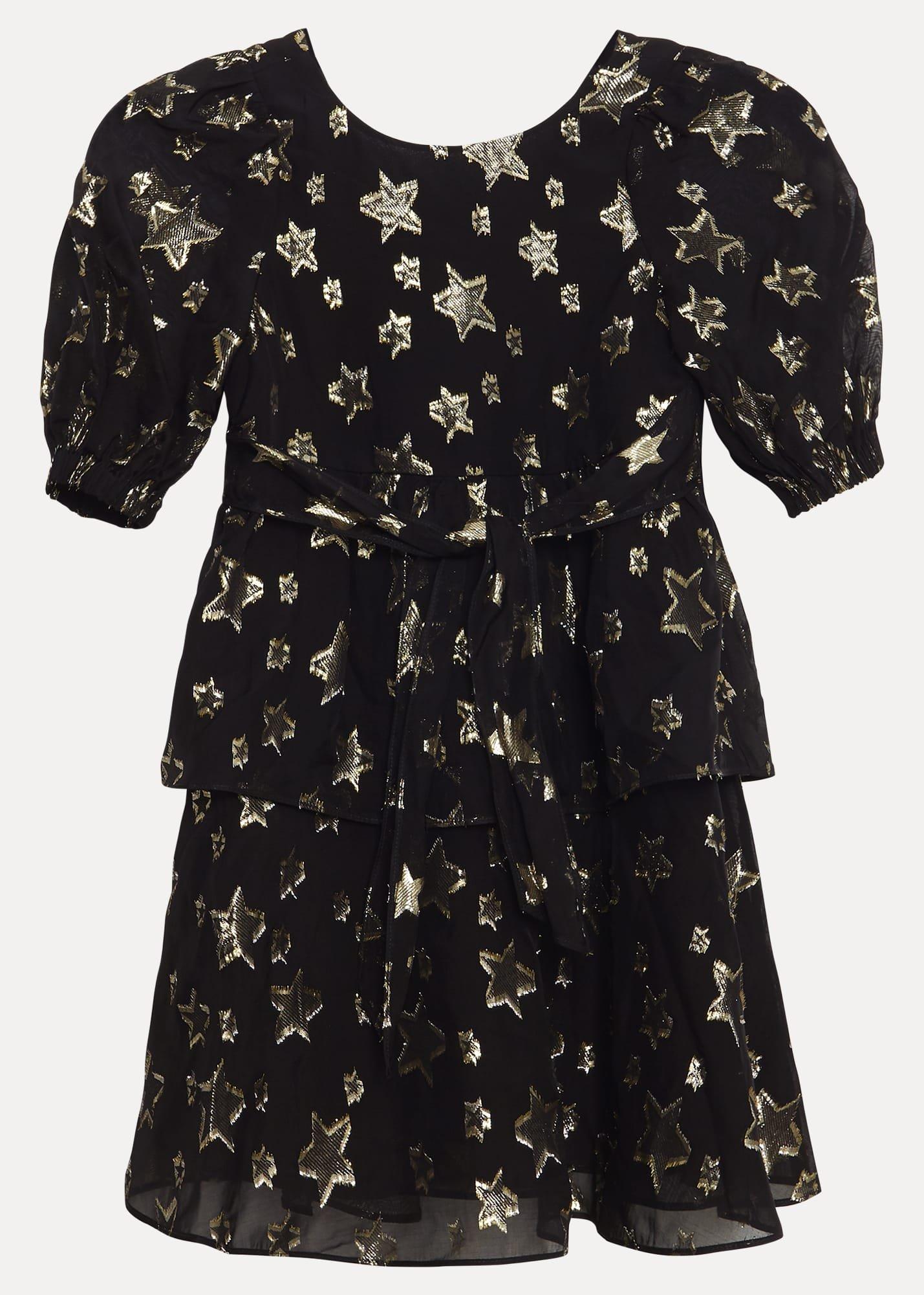 ${product-id}-Nala Black Sparkly Smock Dress-Black-${view-type}