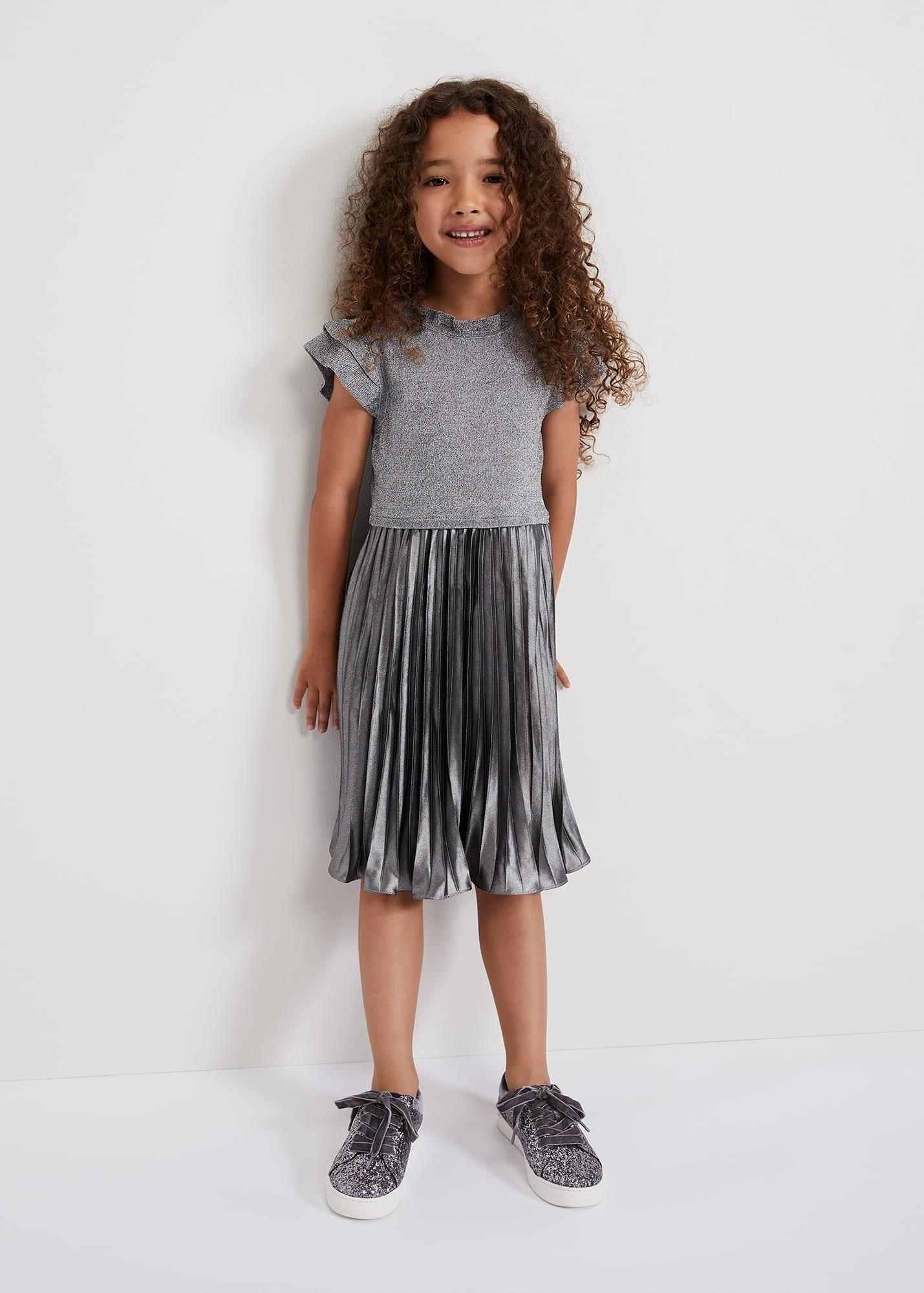 Jayla Silver Knit Dress