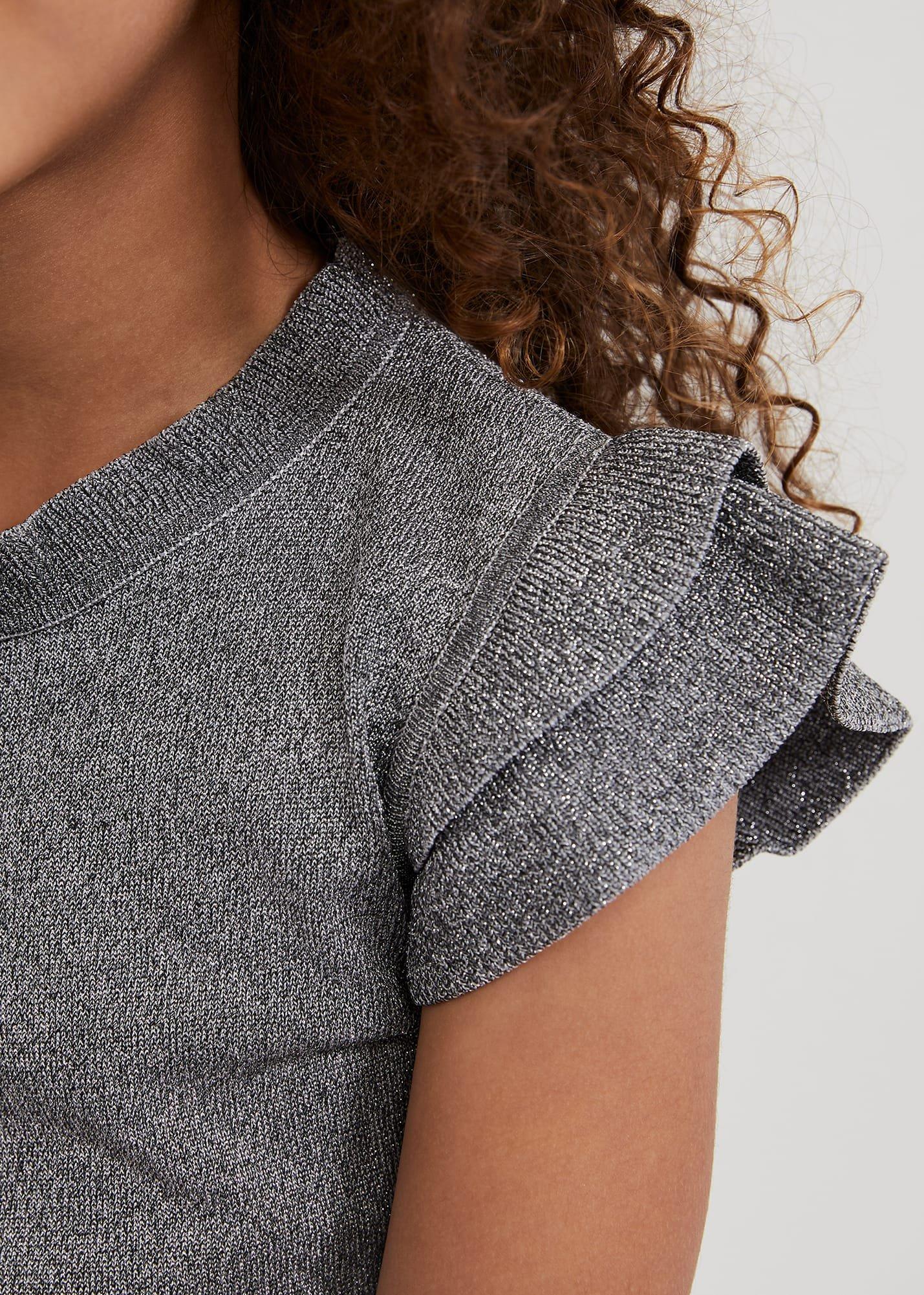 Jayla Silver Knit Dress