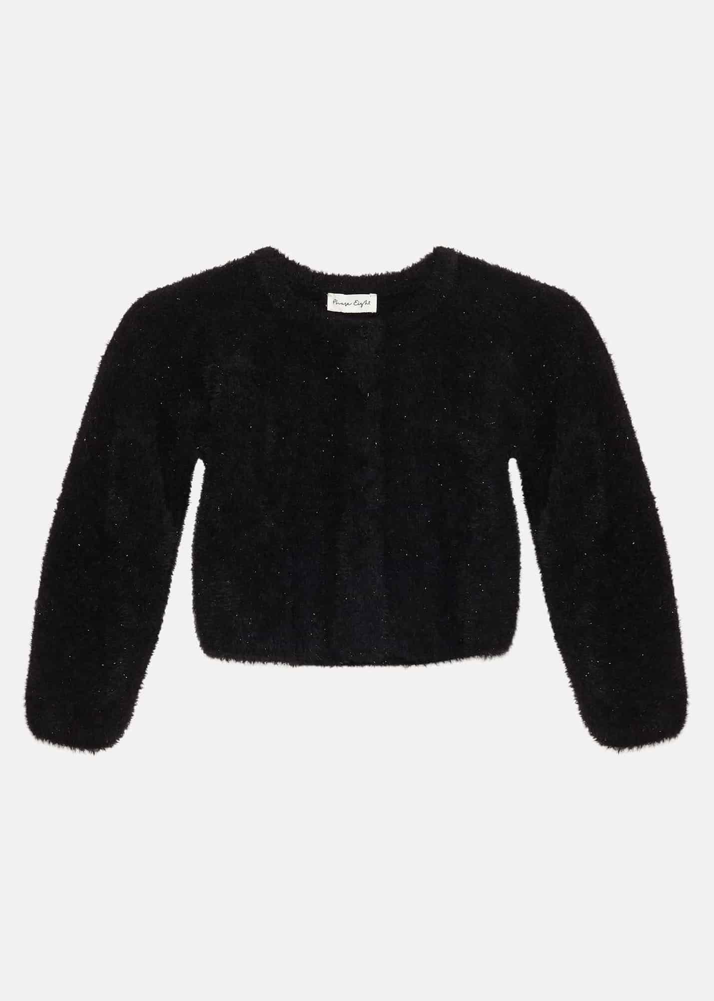 ${product-id}-Kessie Black Fluffy Cardigan-Black-${view-type}