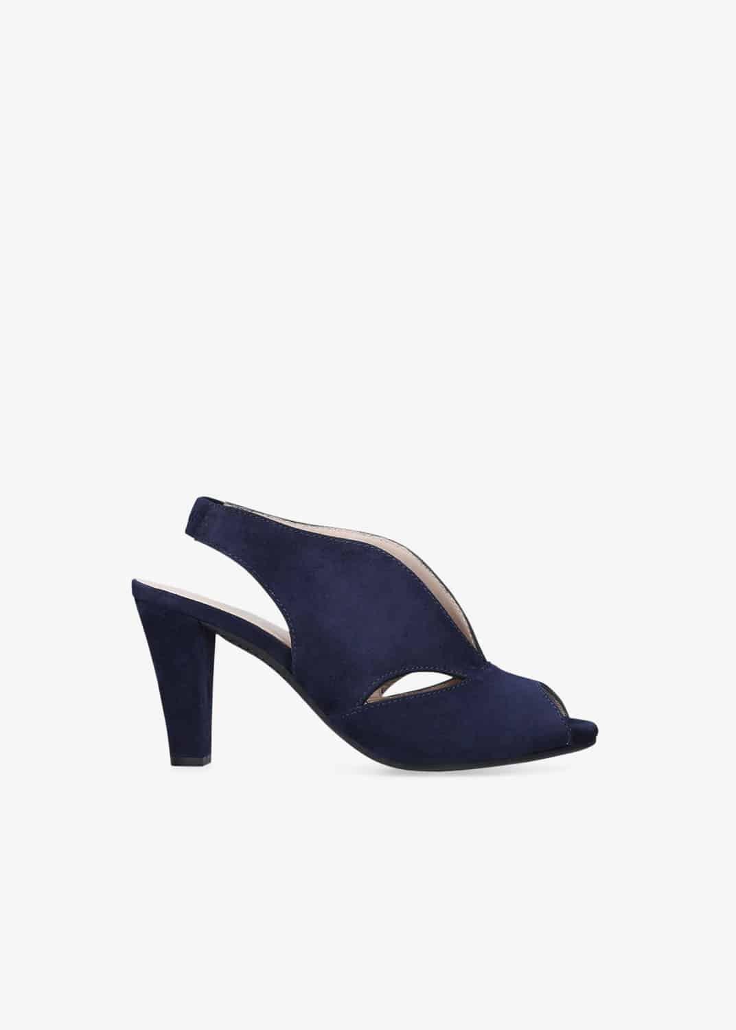 Arabella Comfort Leather Mid Heel Sandals