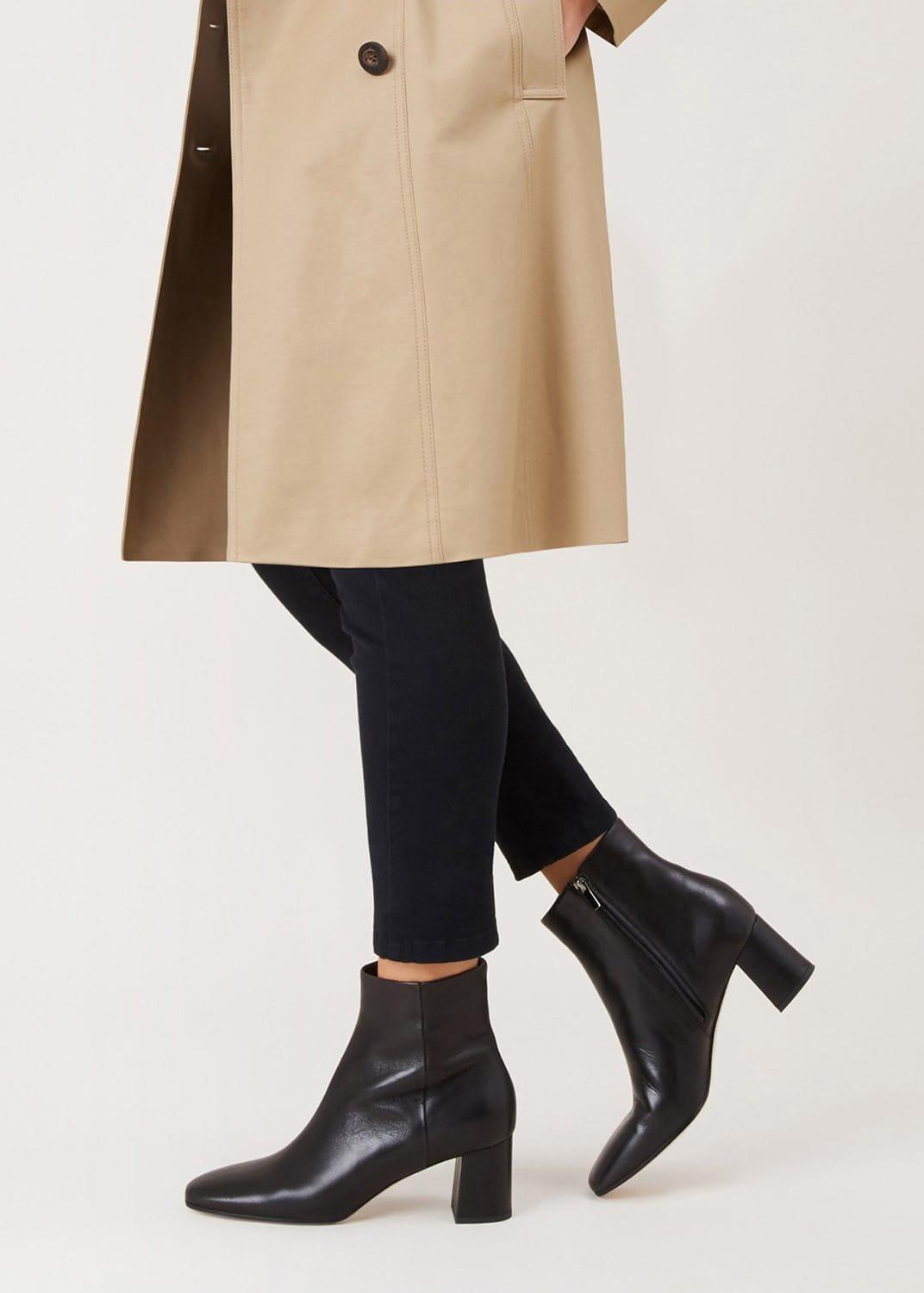 Imogen Leather Ankle Boots