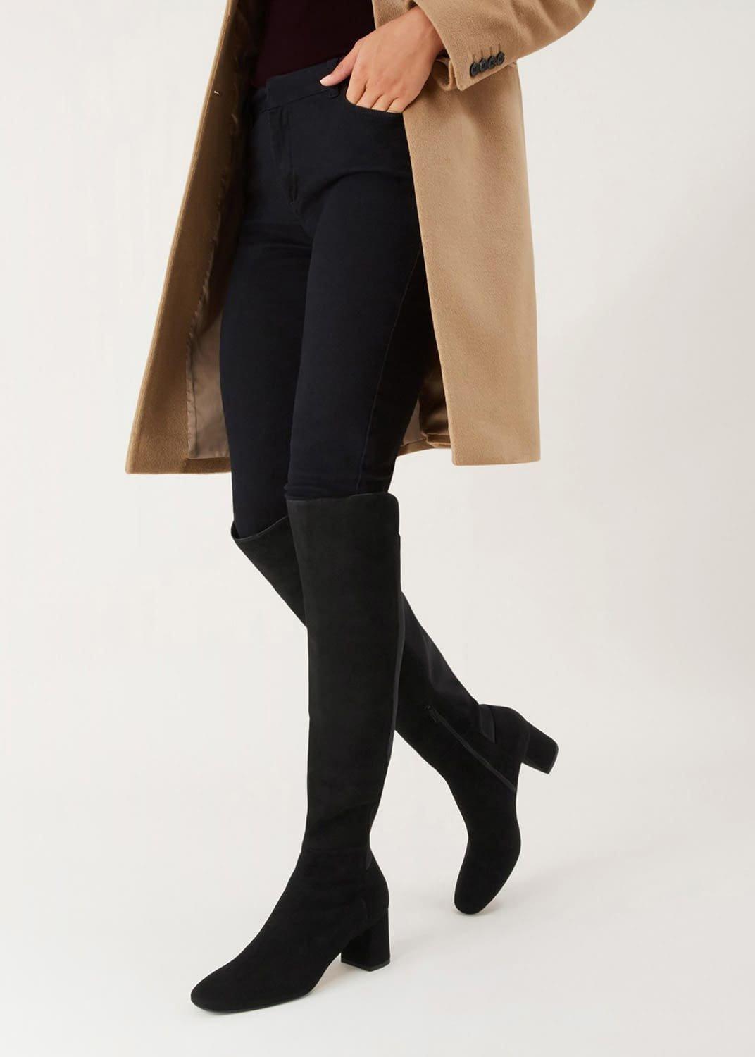 Imogen Leather Knee High Boots