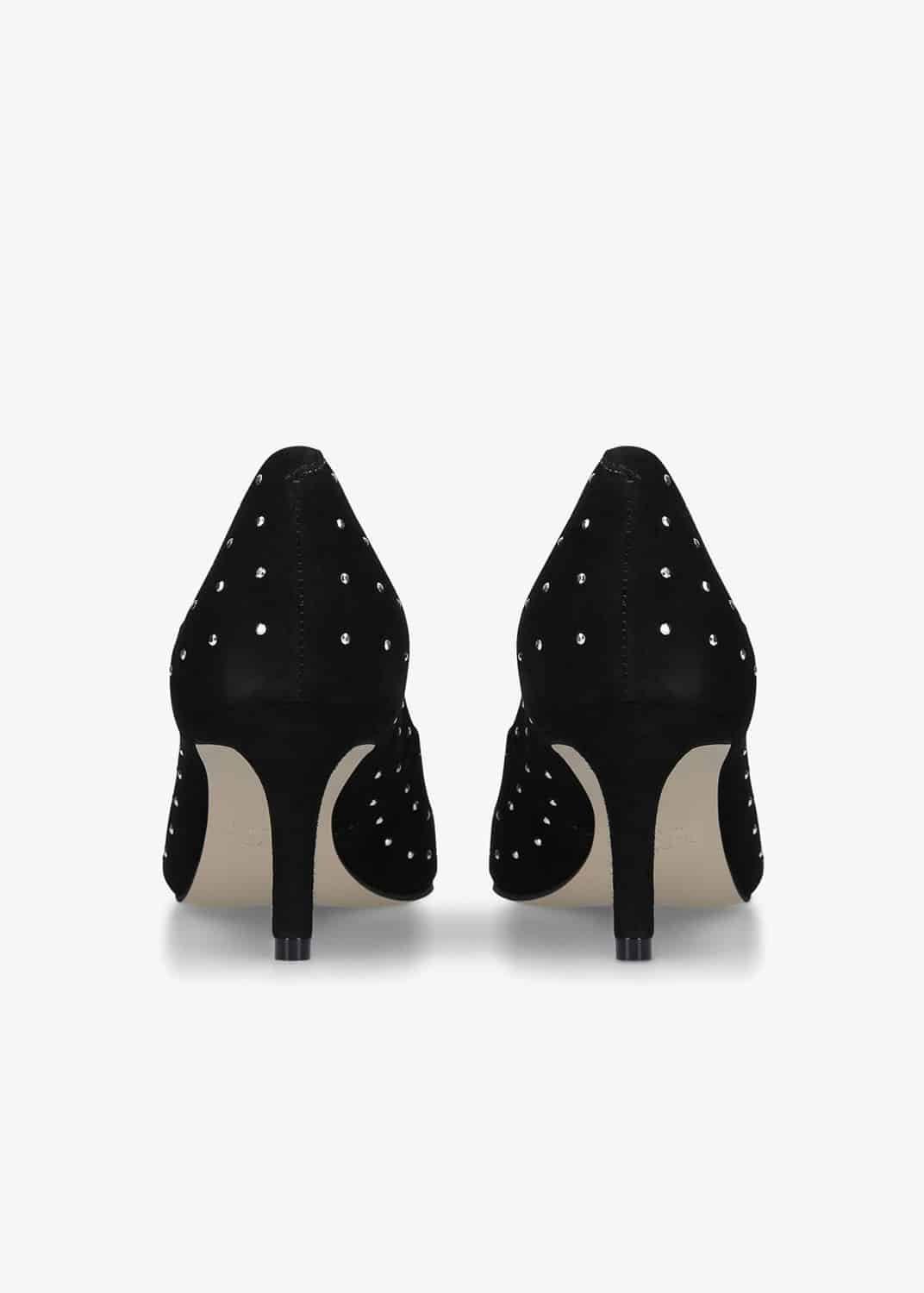 Allula Suede Studded Court Shoes