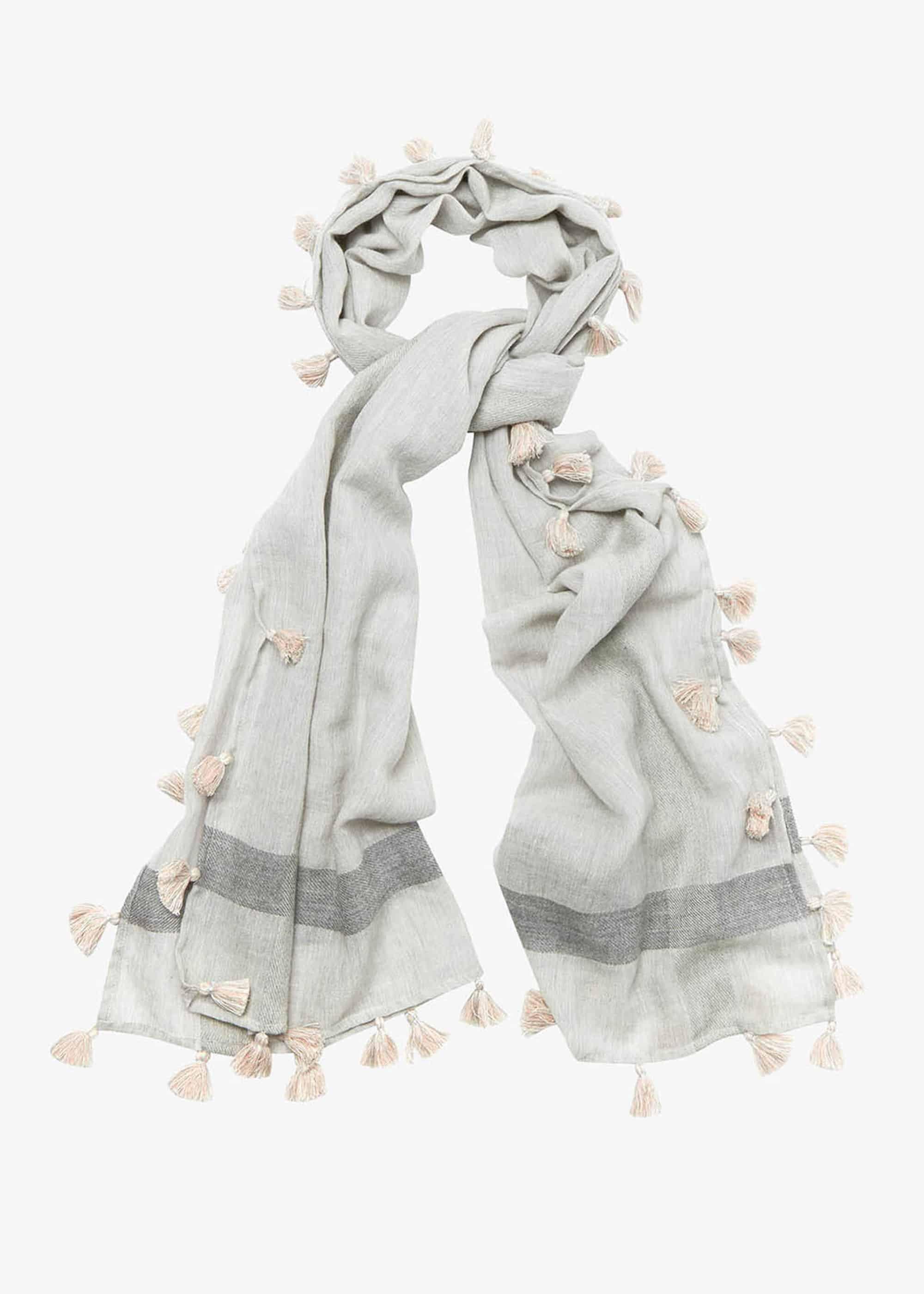 Pompom Tassel Scarf