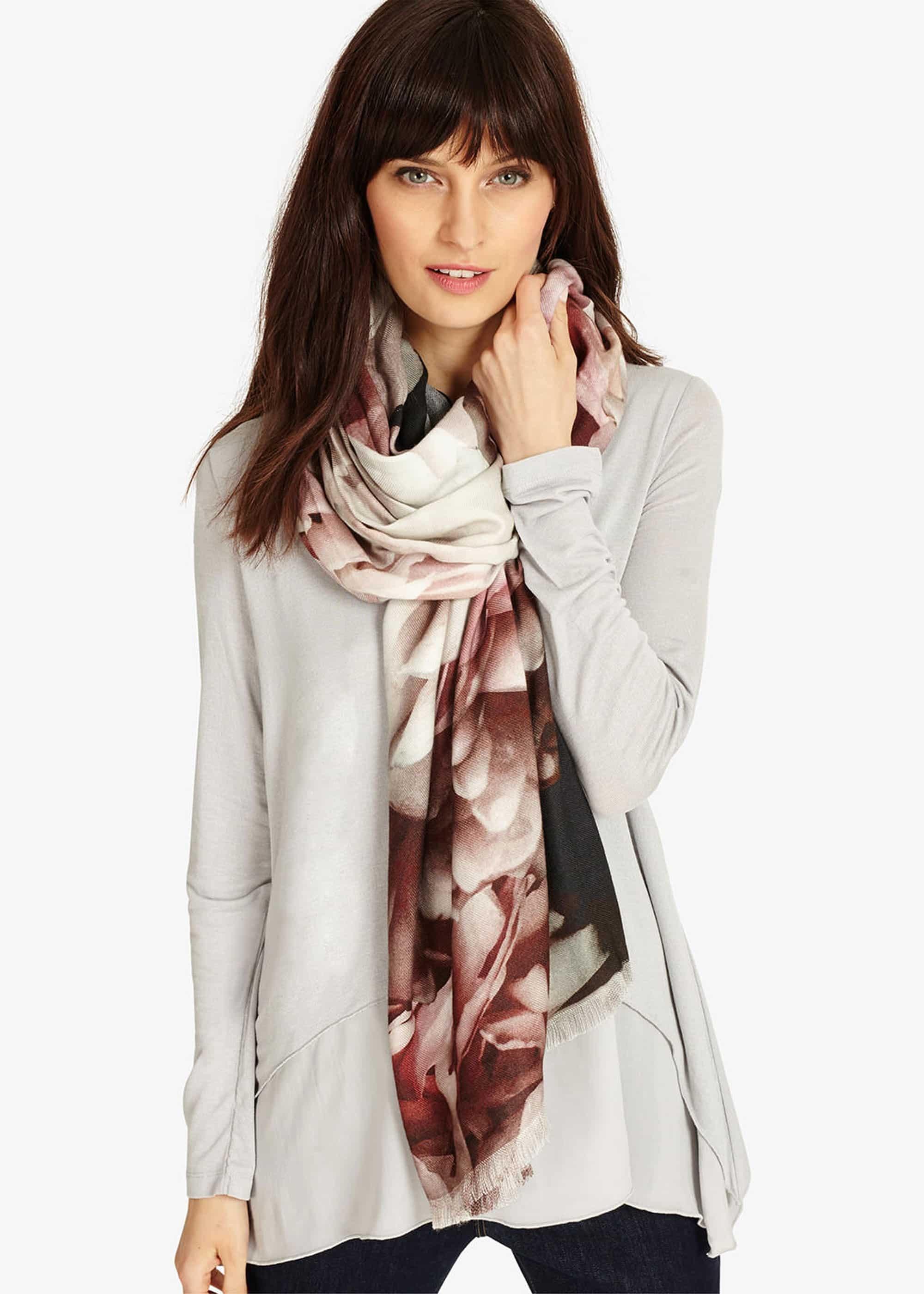 Jennifer Floral Print Scarf