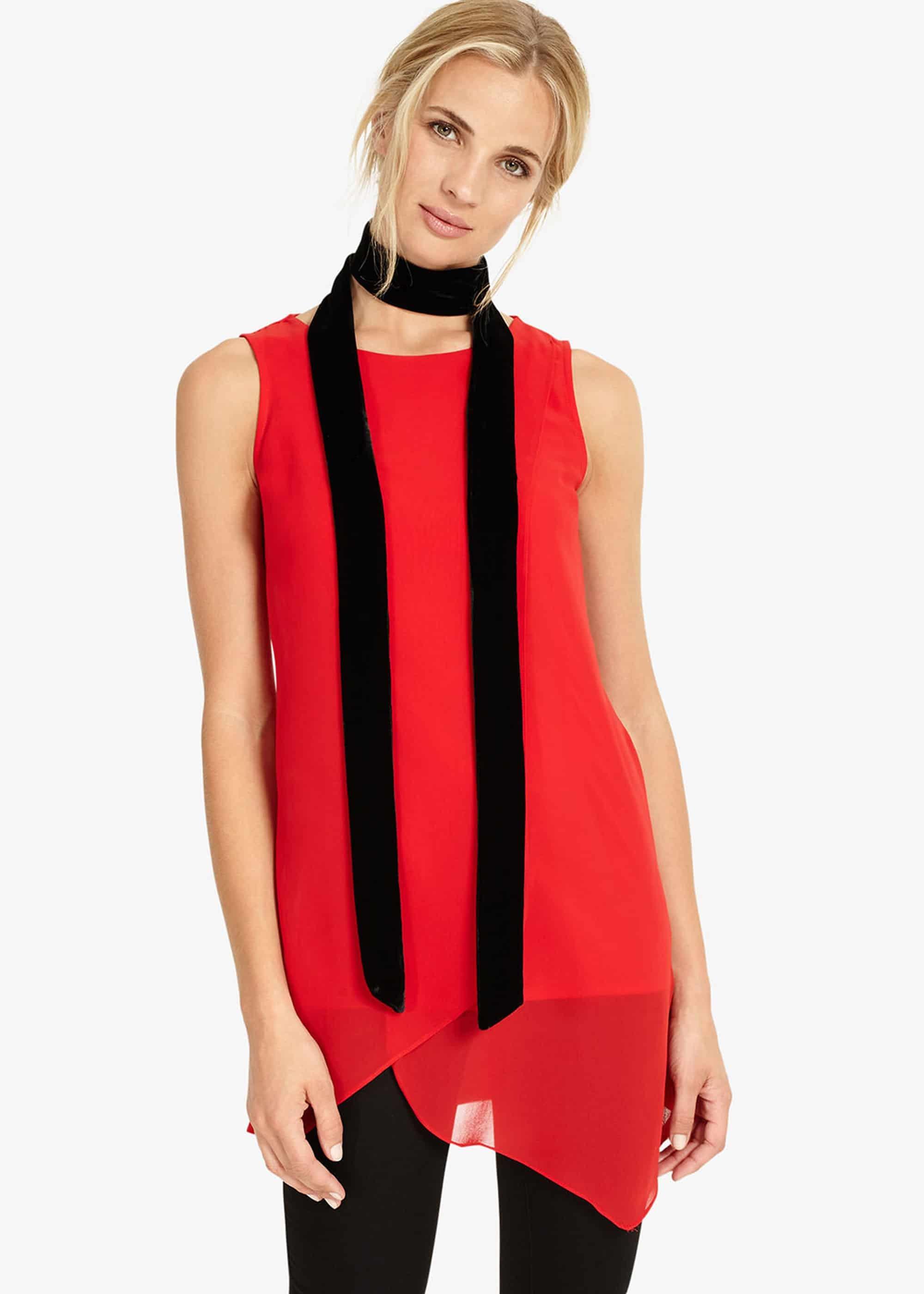 Paige Skinny Velvet Scarf