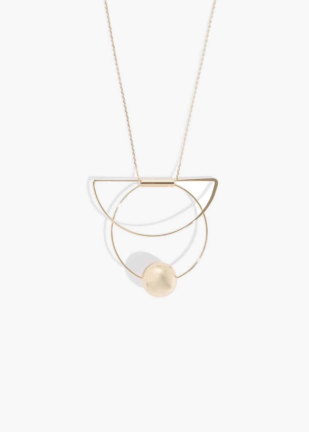 Claudia Long Geo Necklace