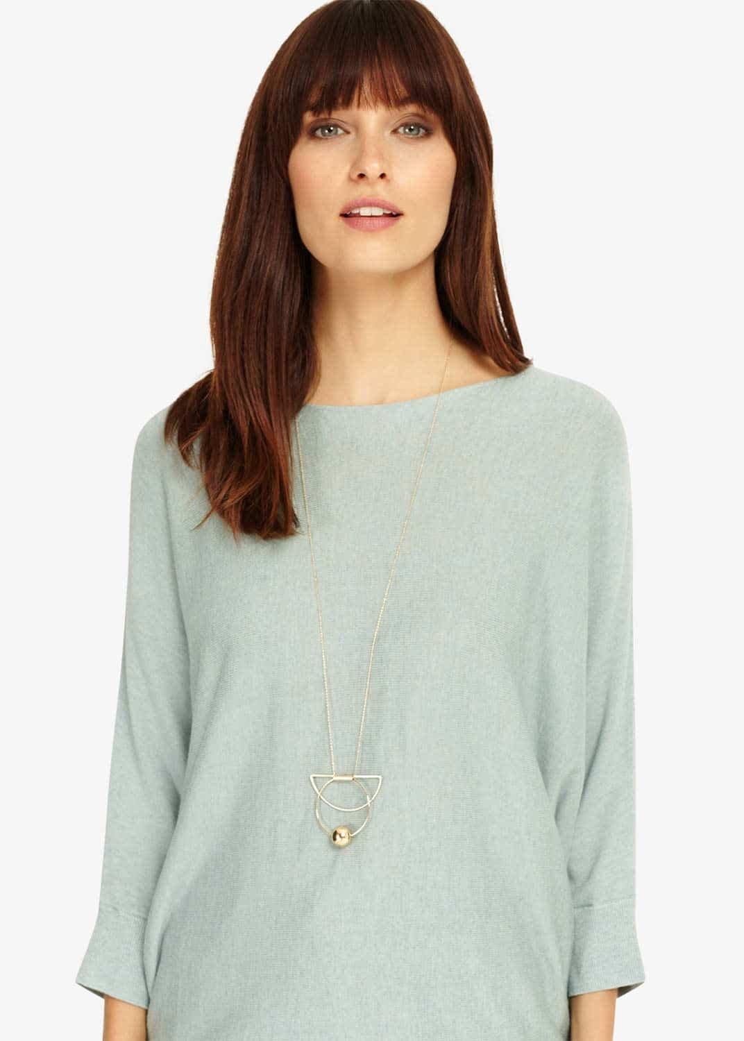 Claudia Long Geo Necklace