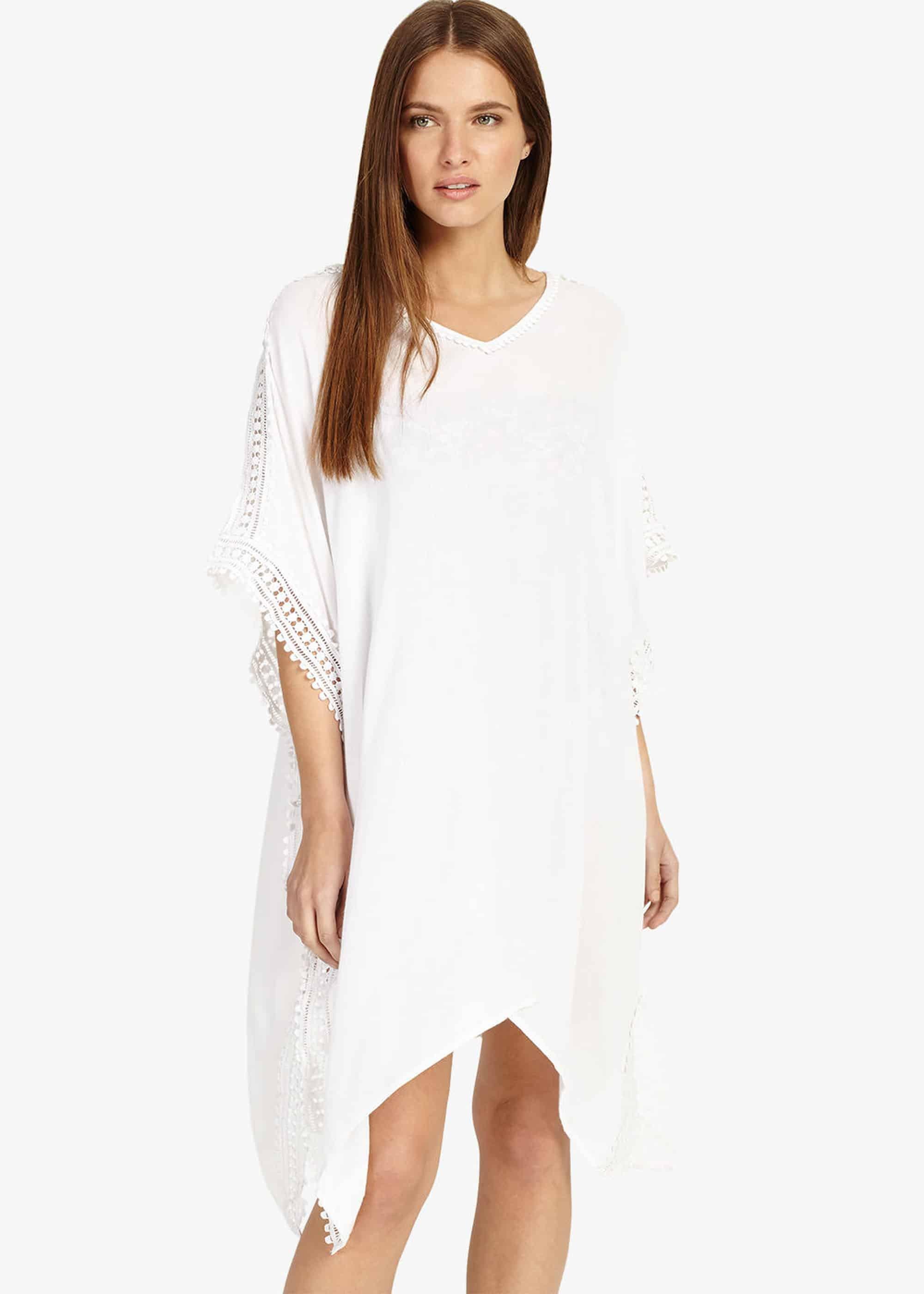 Besse Crochet Trim Kaftan