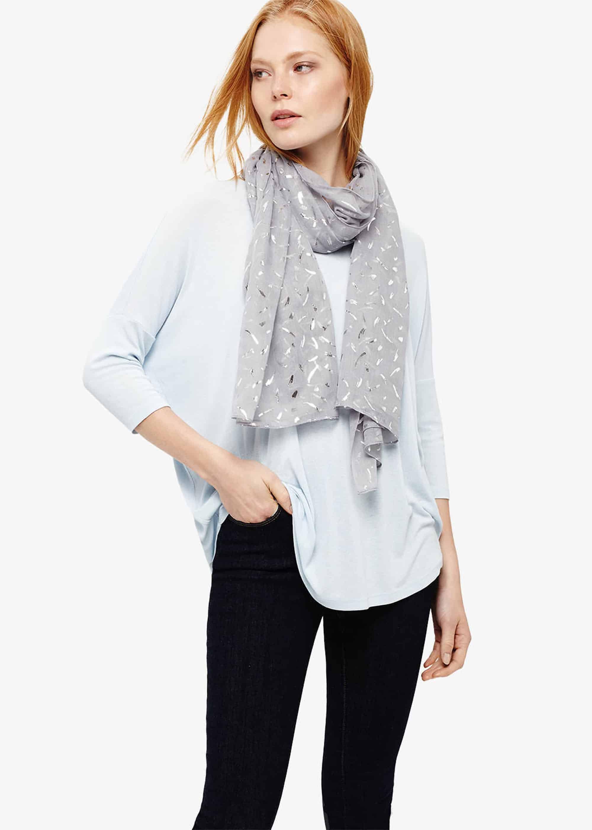 Elin Foil Print Scarf
