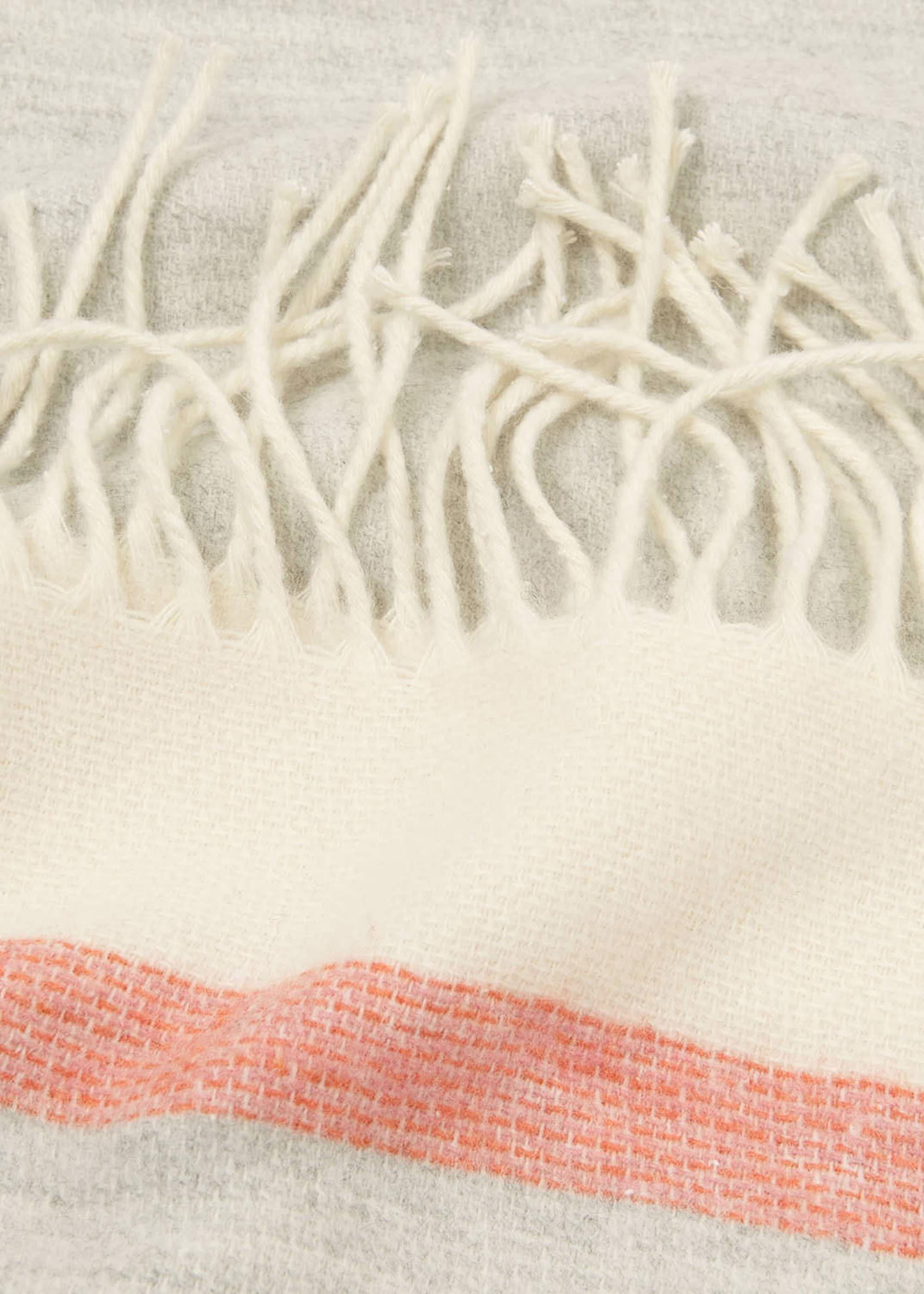 Cilla Stripe Border Knitted Scarf