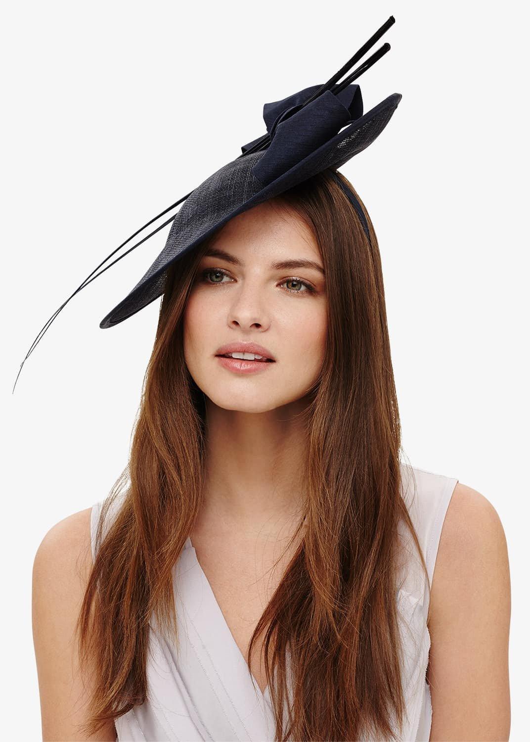 Winnie Oval Disc Bow Trim Fascinator