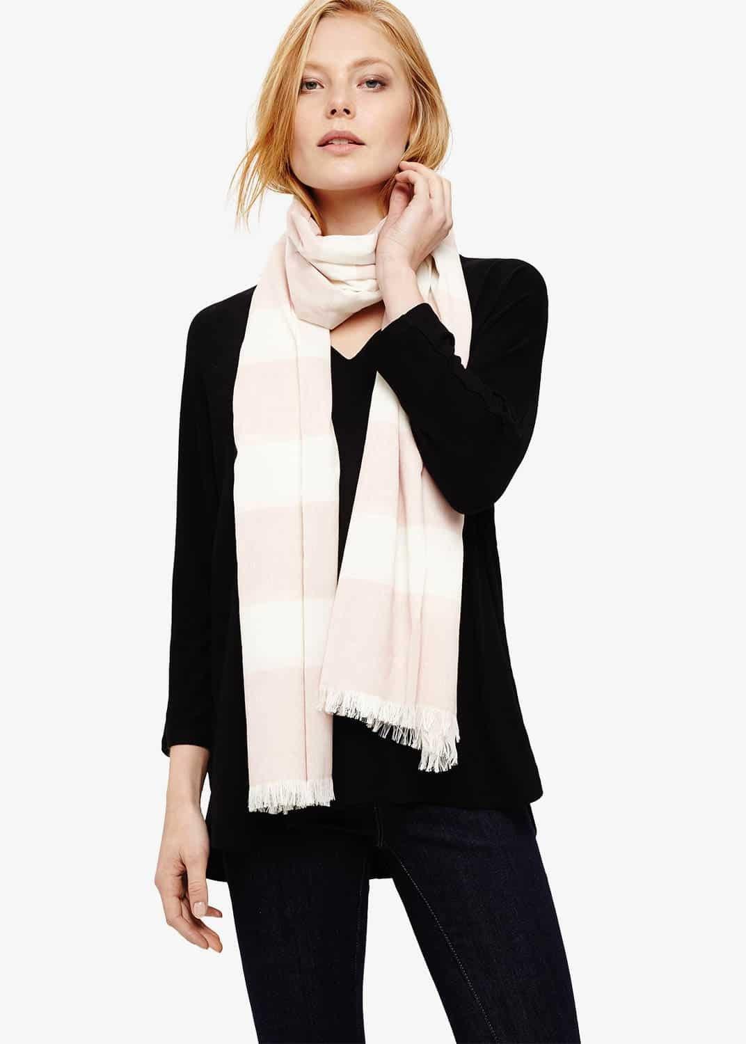 Claudine Pastel Stripe Scarf