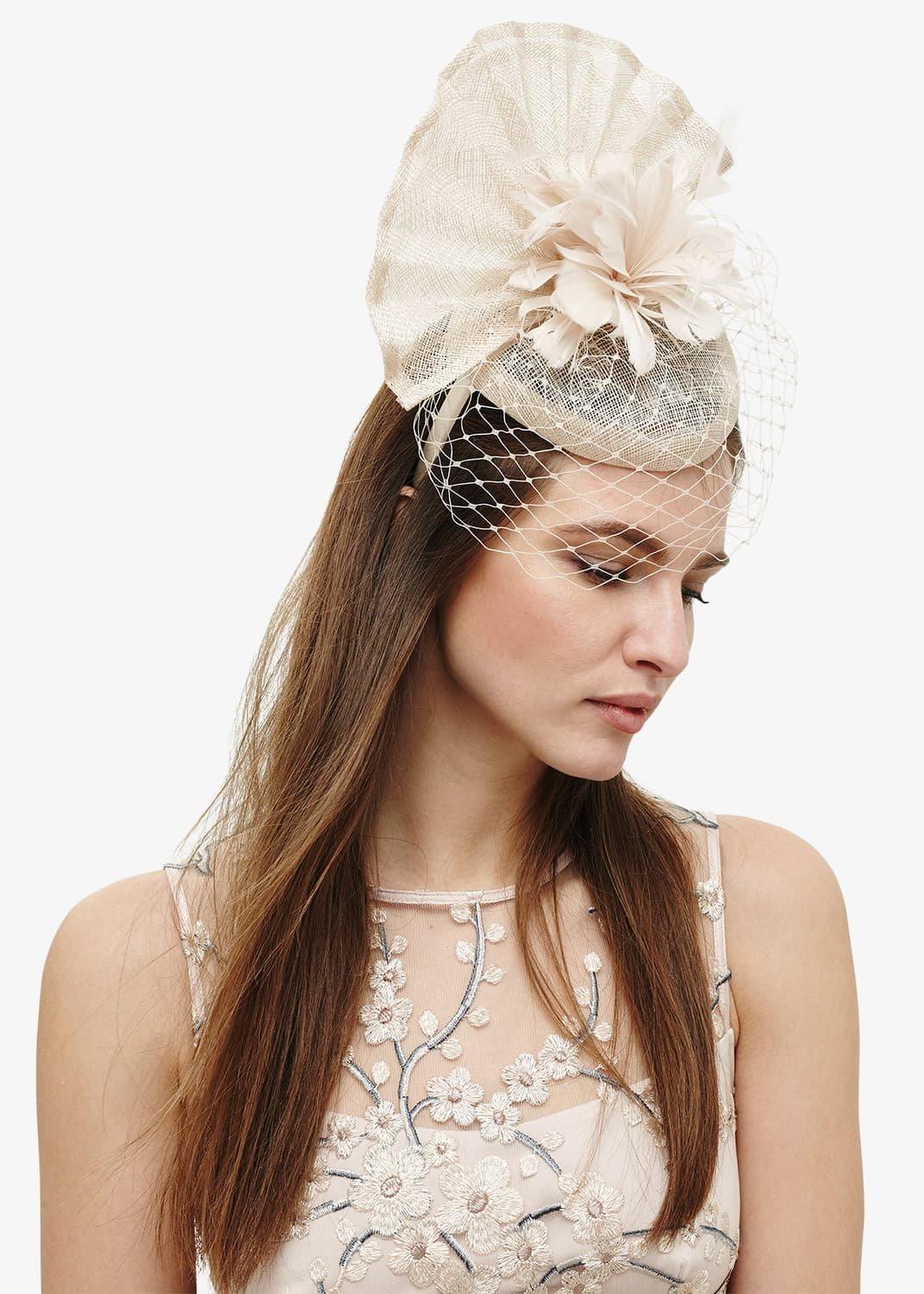 Carley Flower And Veil Fascinator