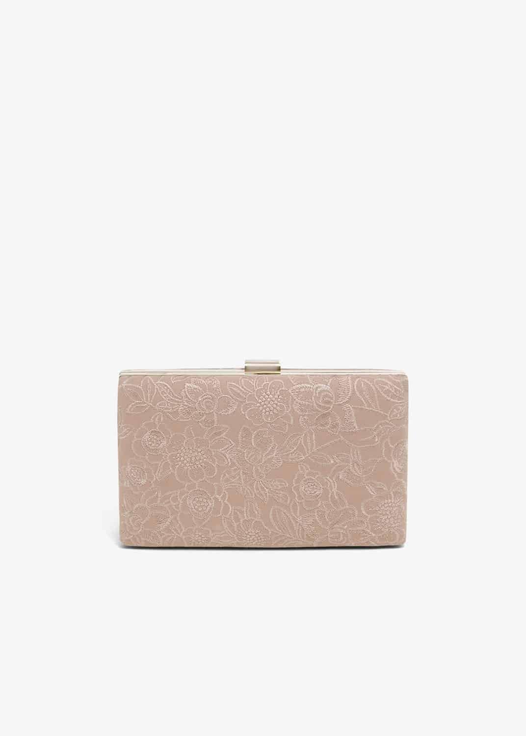 Ceri Embroidered Lace Clutch Bag