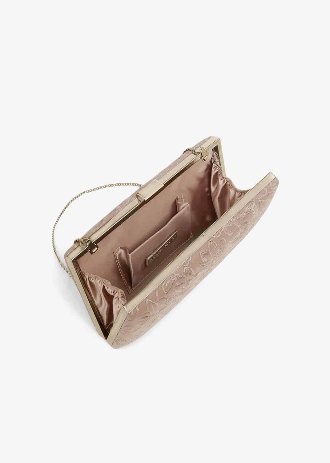 Ceri Embroidered Lace Clutch Bag