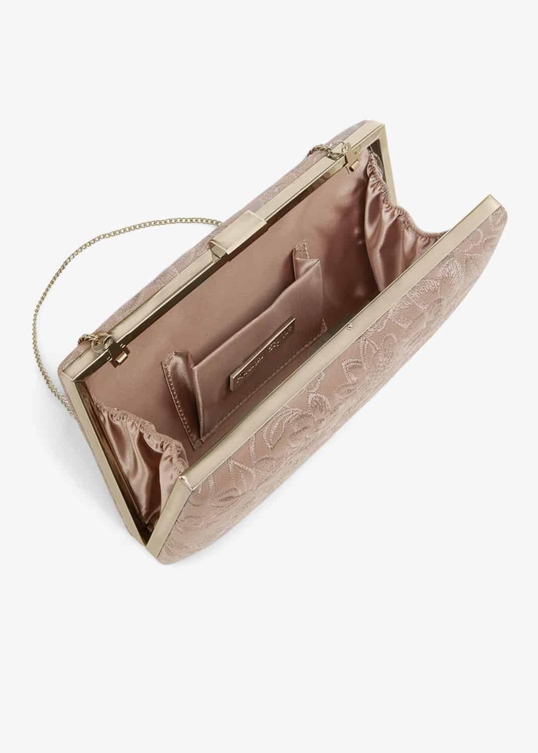 Ceri Embroidered Lace Clutch Bag