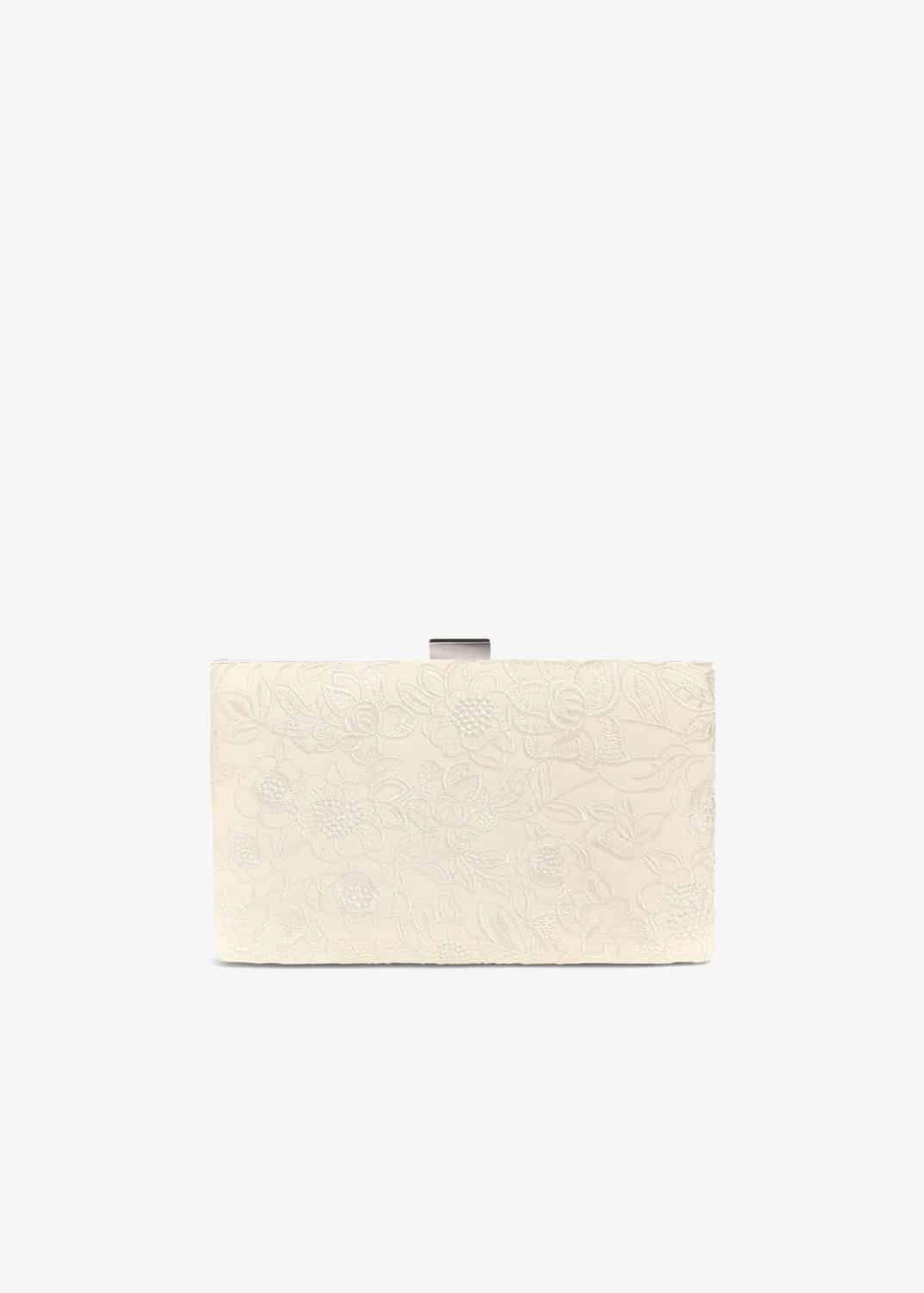Ceri Embroidered Lace Clutch Bag