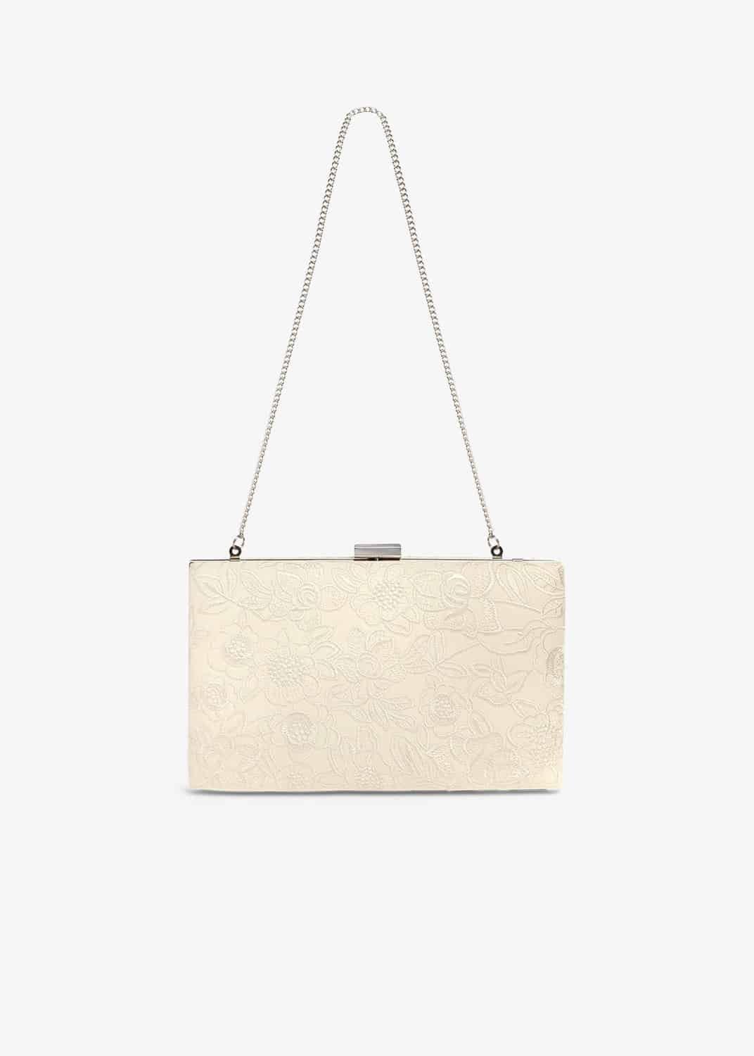 Ceri Embroidered Lace Clutch Bag