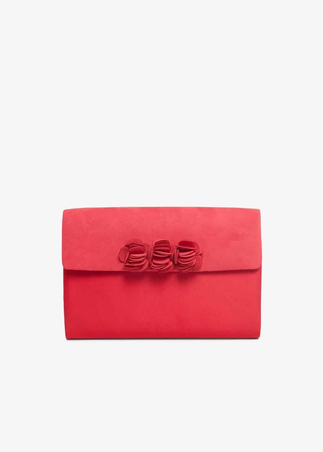Ophelia Flower Trim Clutch Bag