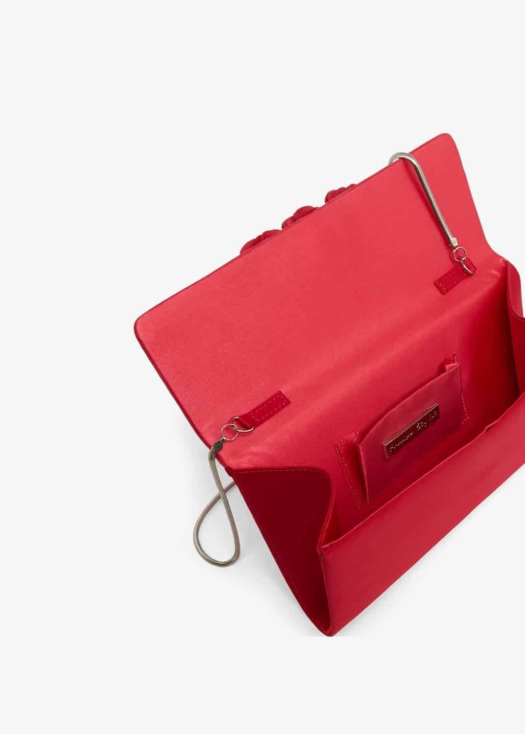Ophelia Flower Trim Clutch Bag