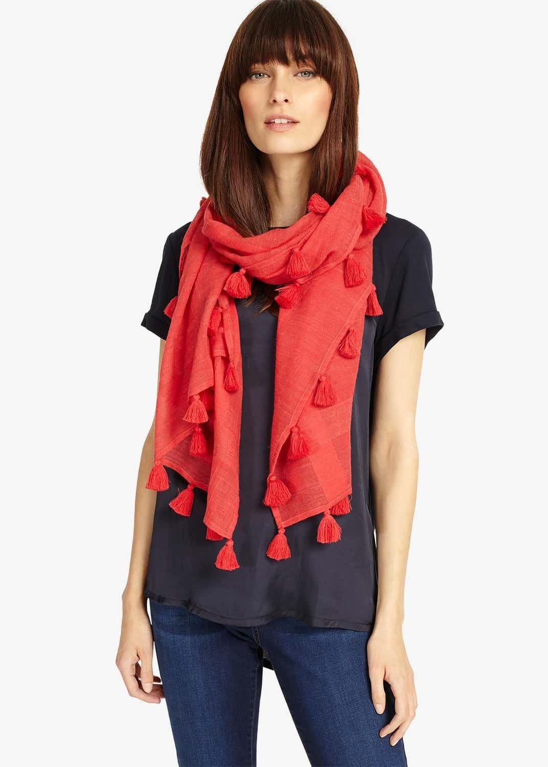 Deanna Pom Pom Scarf