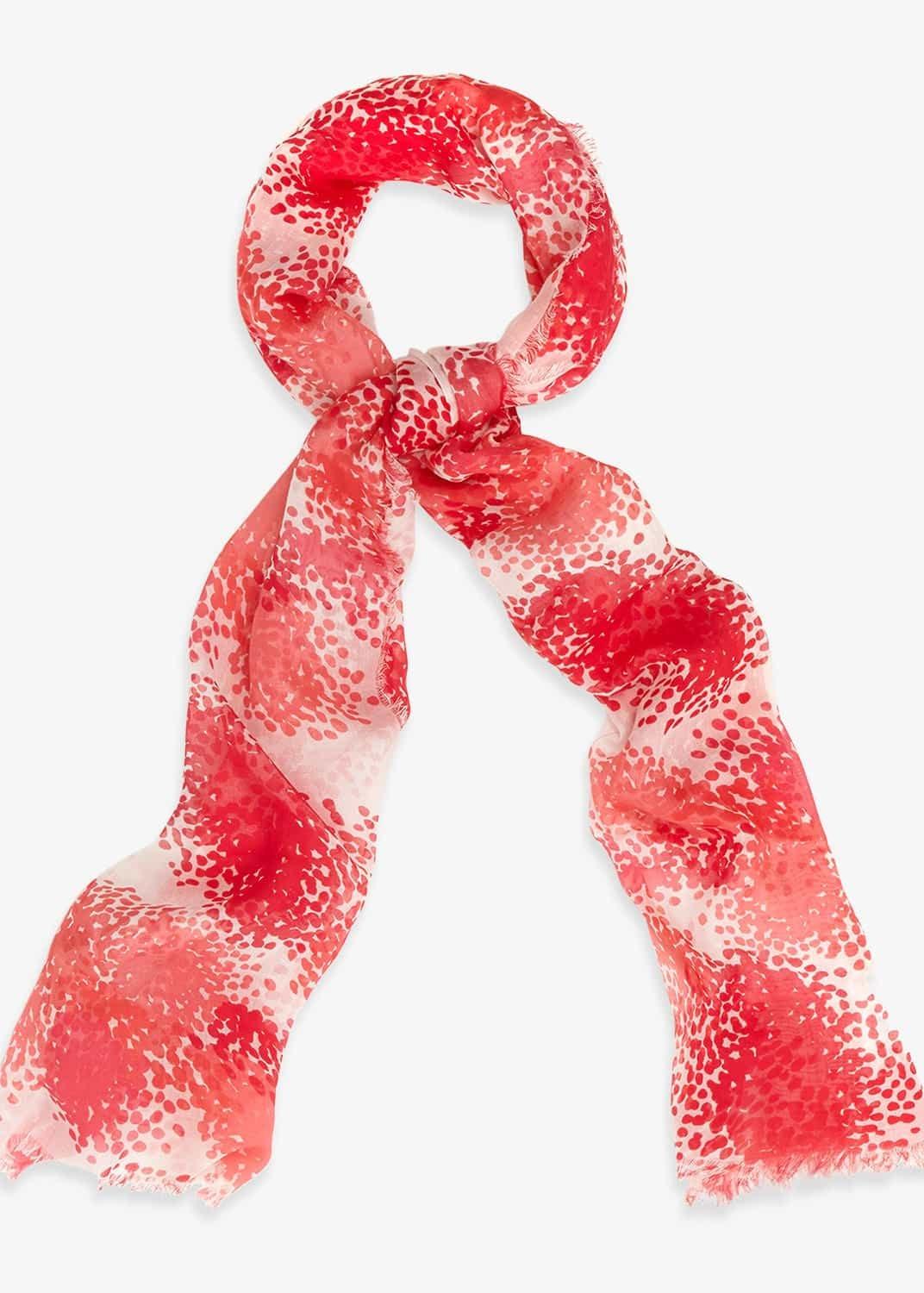 Delphine Smudged Blossom Print Scarf