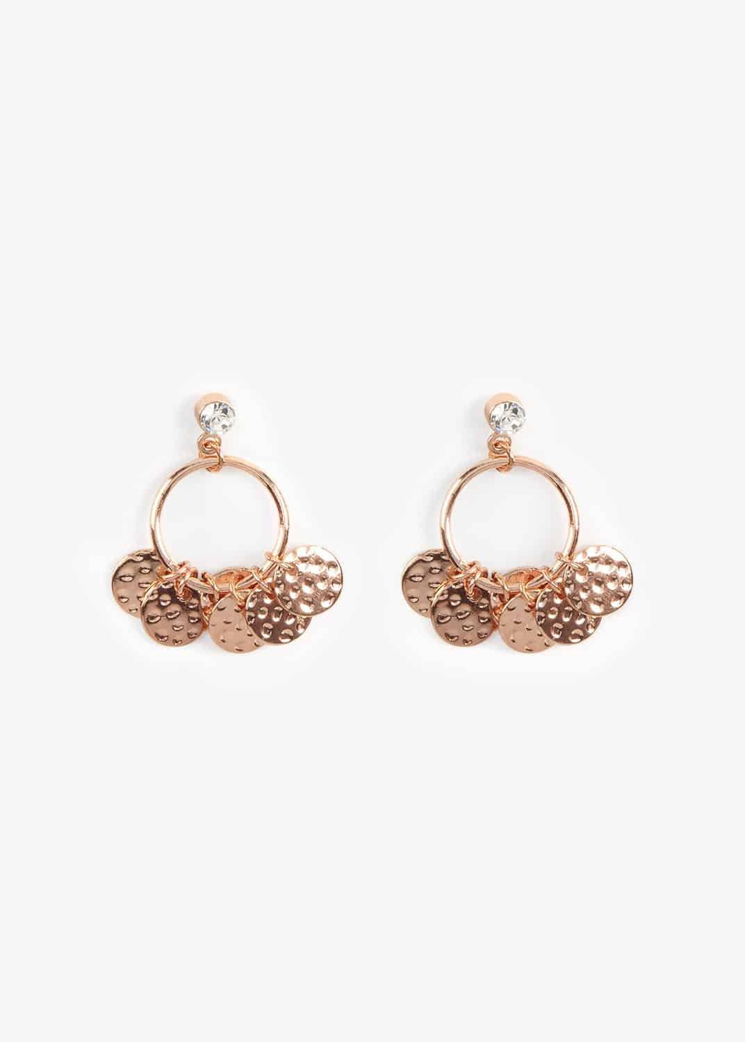 Florence Charm Hoop Earrings