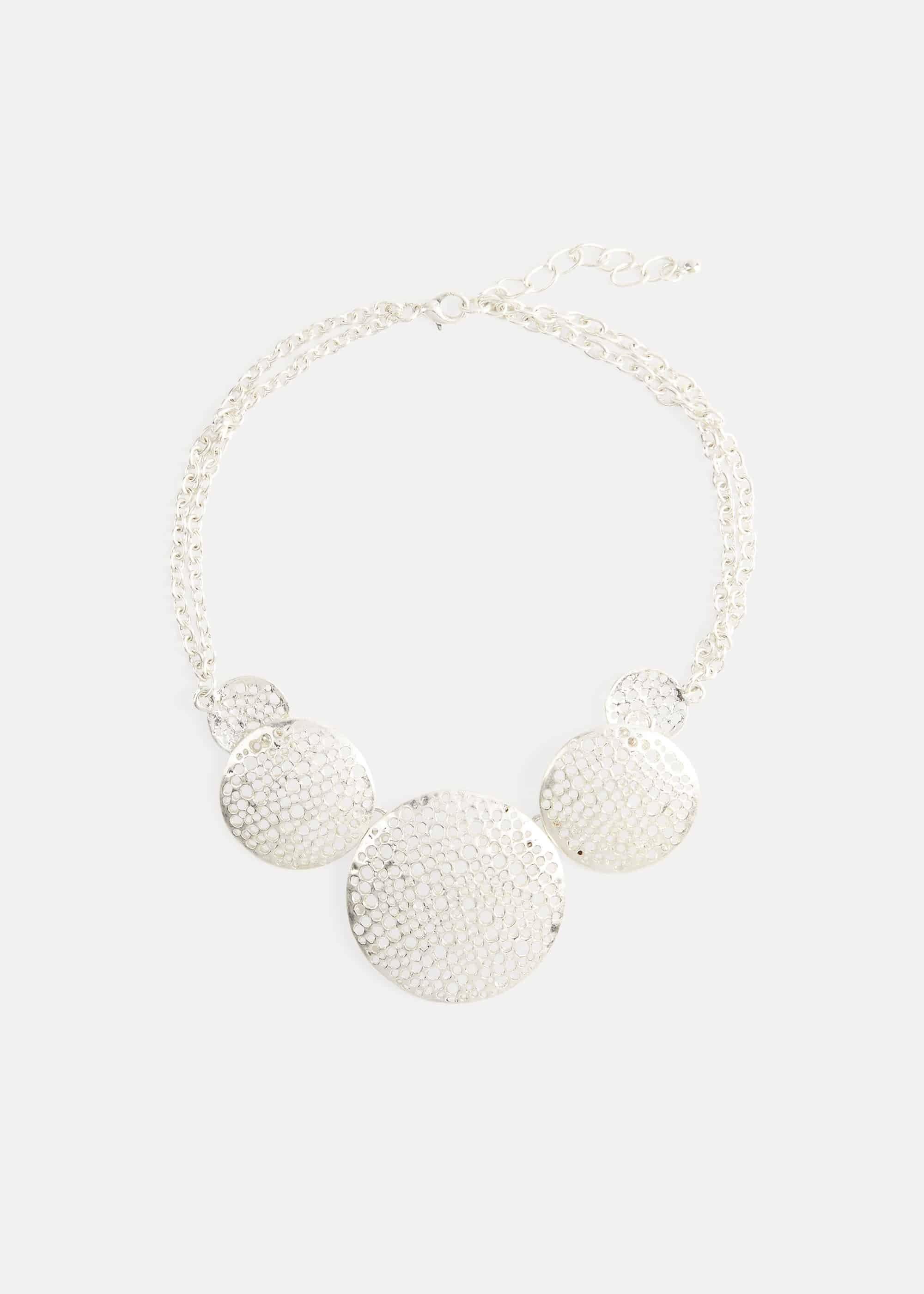 Amandine Filagree Disc Necklace