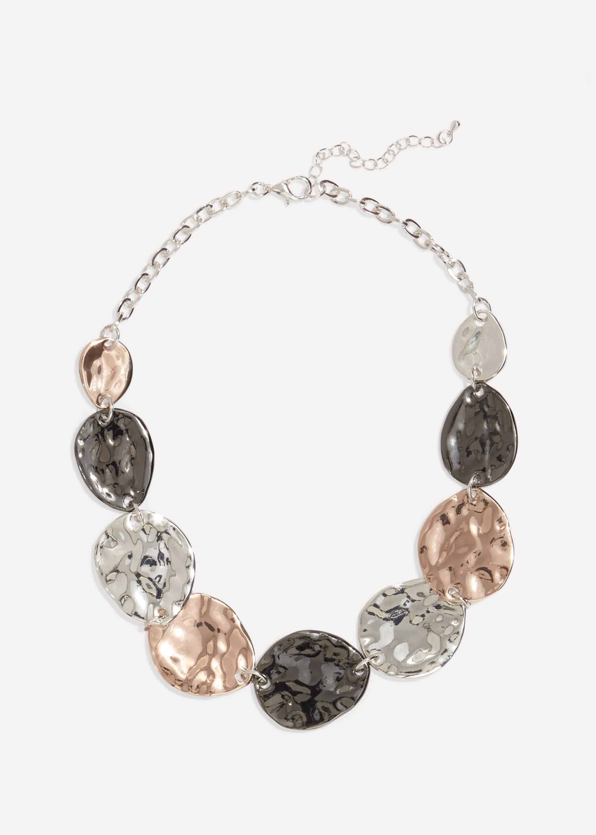 Carolina Mixed Plate Coin Necklace