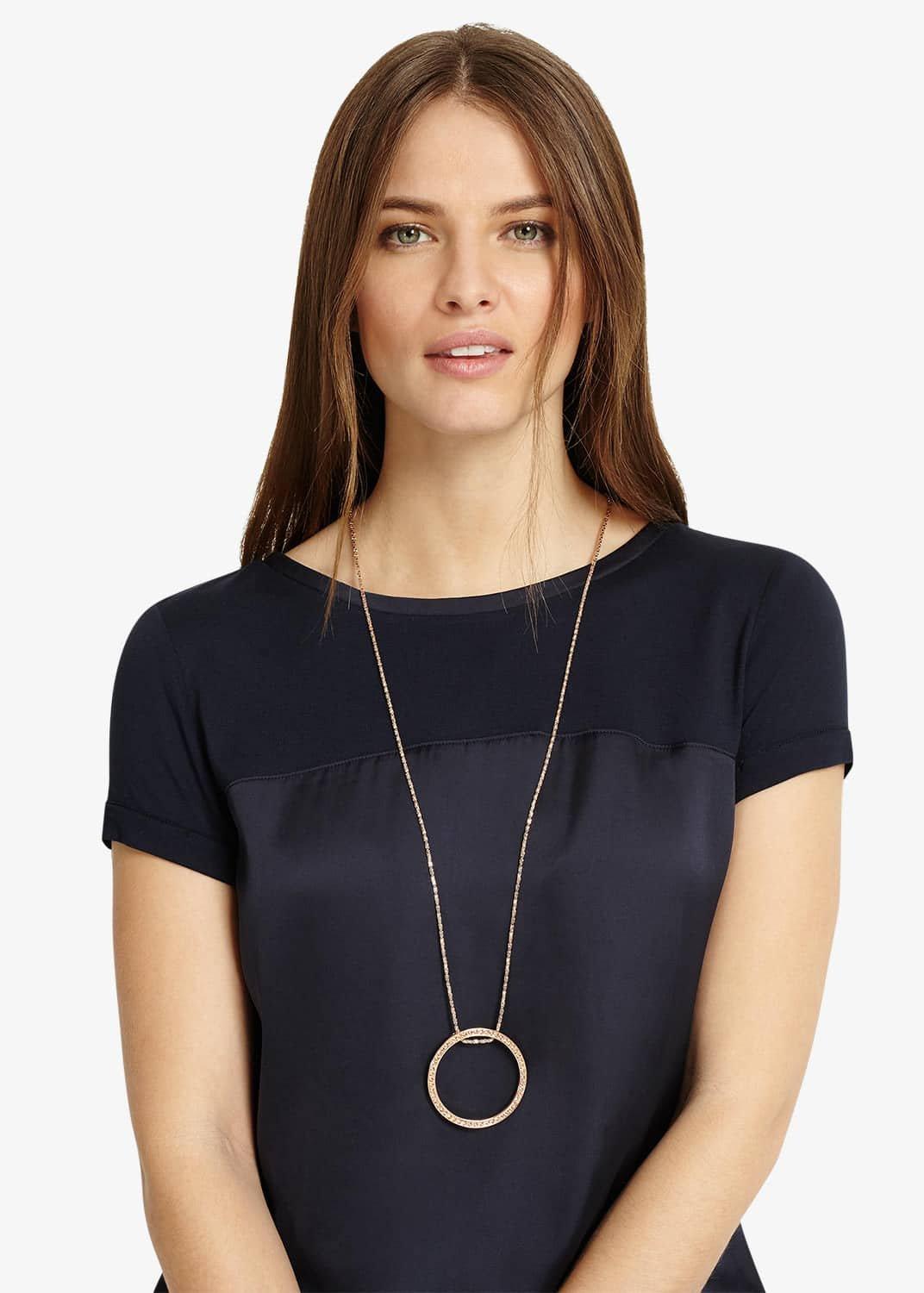 Gwen Pave Disc Necklace